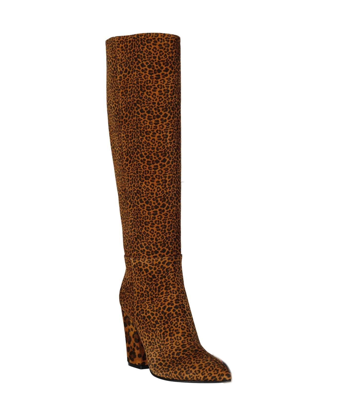 Sergio Rossi Leopard-print Leather Boots - Brown