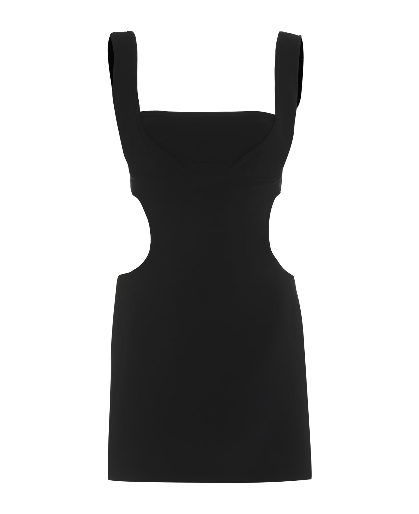 Marine Serre Cut-out Detail Sweater Dress - black ワンピース＆ドレス