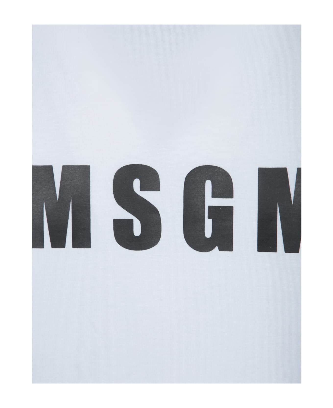 MSGM Logo-printed Crewneck T-shirt - White