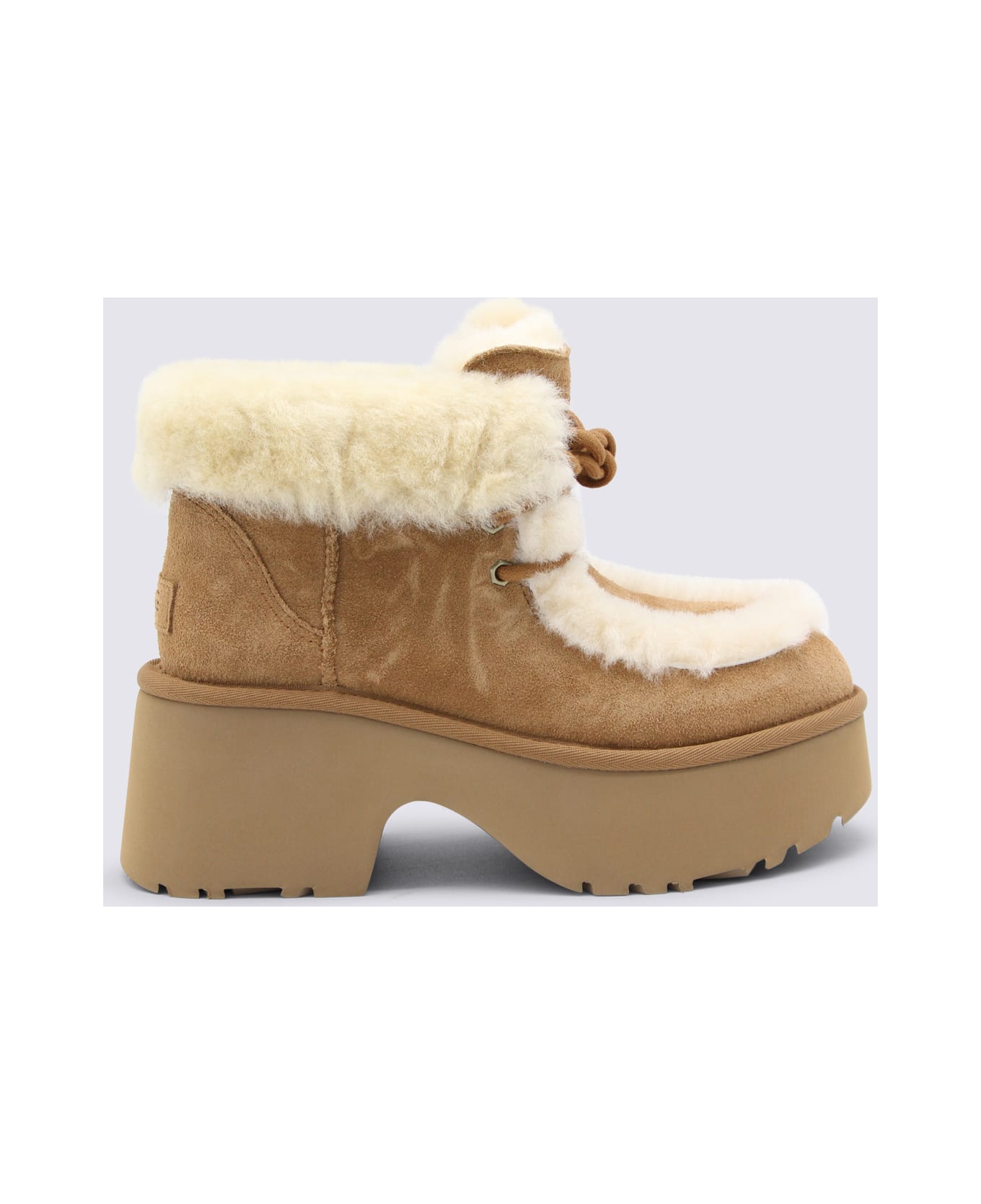 UGG Beige Esmee Boots - Chestnut