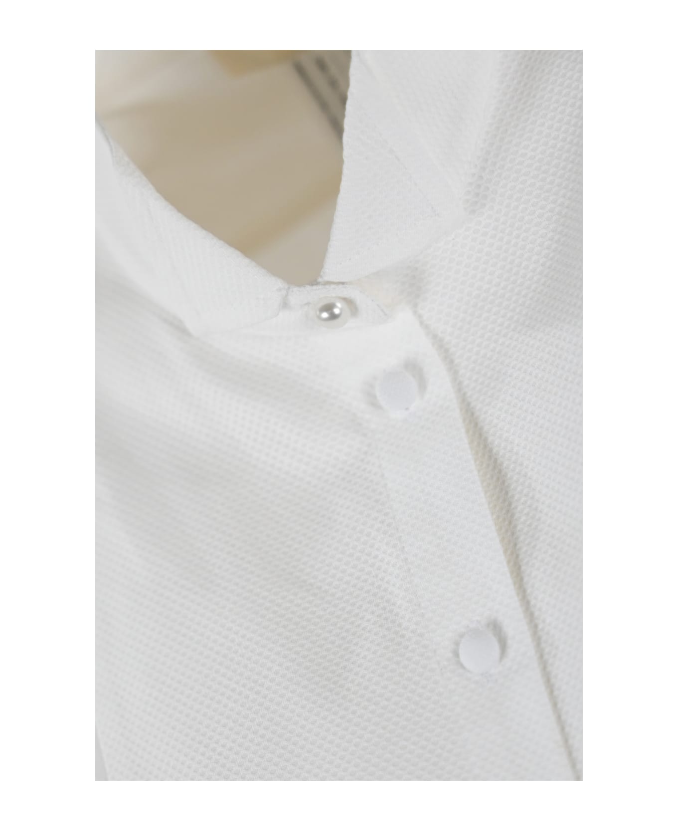 TwinSet Sleeveless Cotton Shirt - BIANCO OTTICO