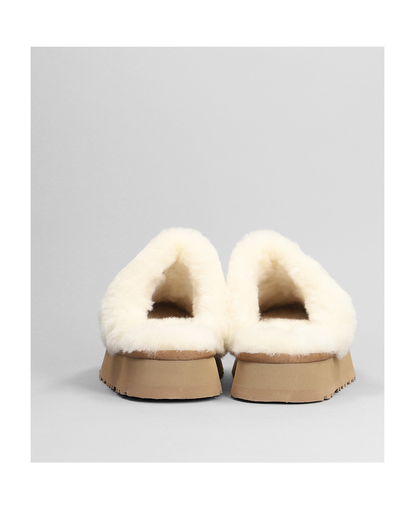 UGG Disquette Slipper-mule In Leather Color Suede - leather color