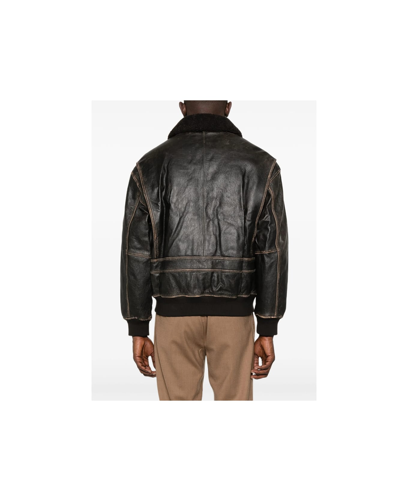Dunst Leather Outerwear - BROWN