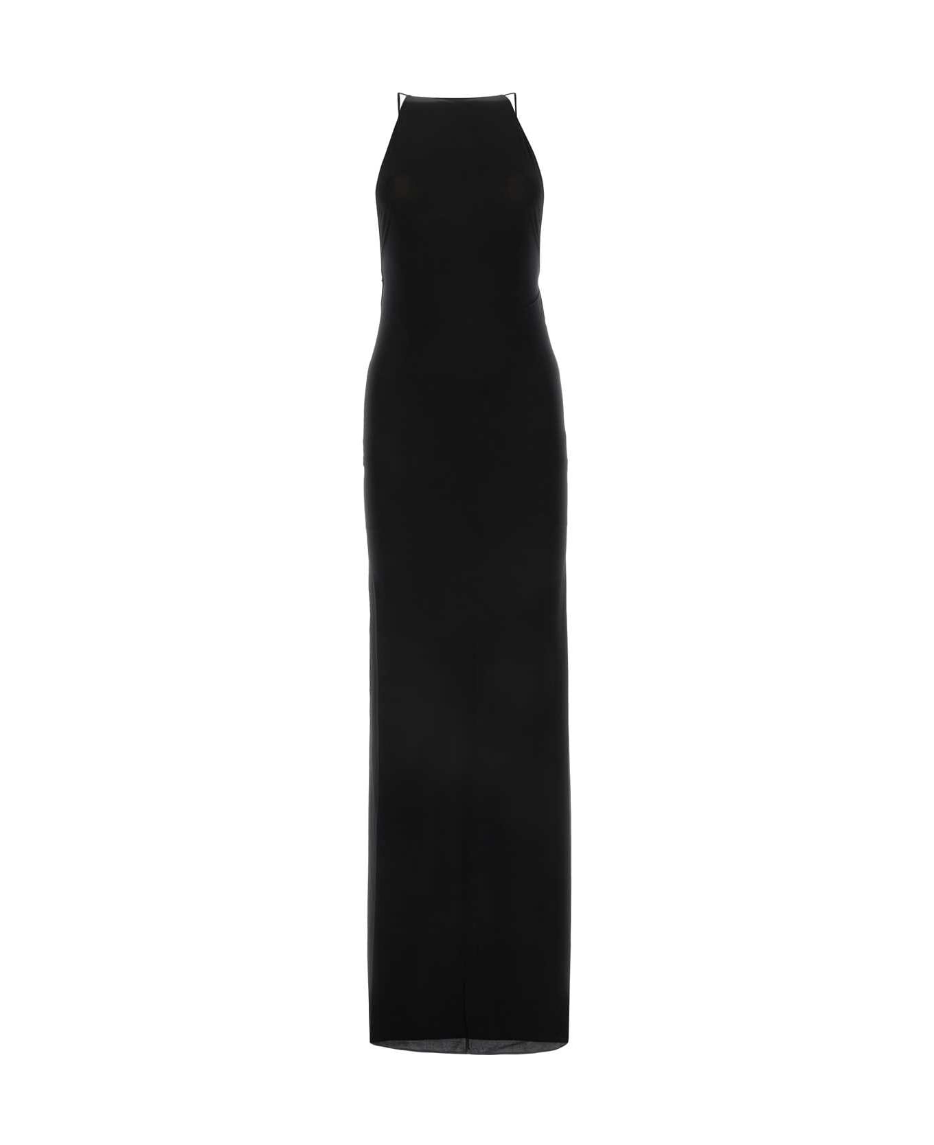 Coperni Black Stretch Nylon Triangle Dress - BLACK