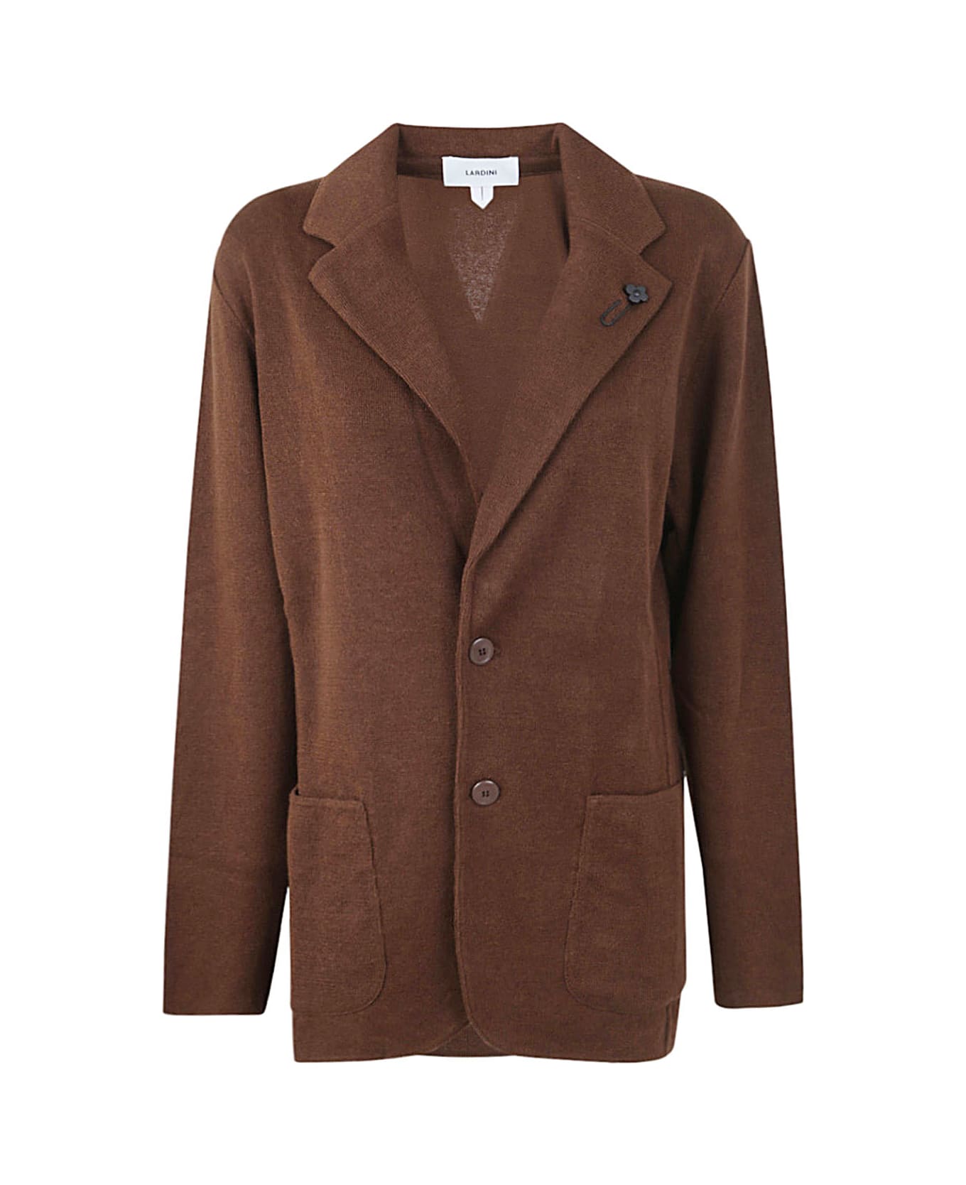Lardini Knitted Jacket - Brown コート