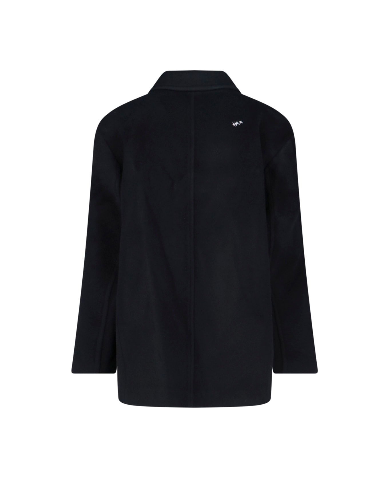 Ader Error Double-breasted Short Coat - Black  