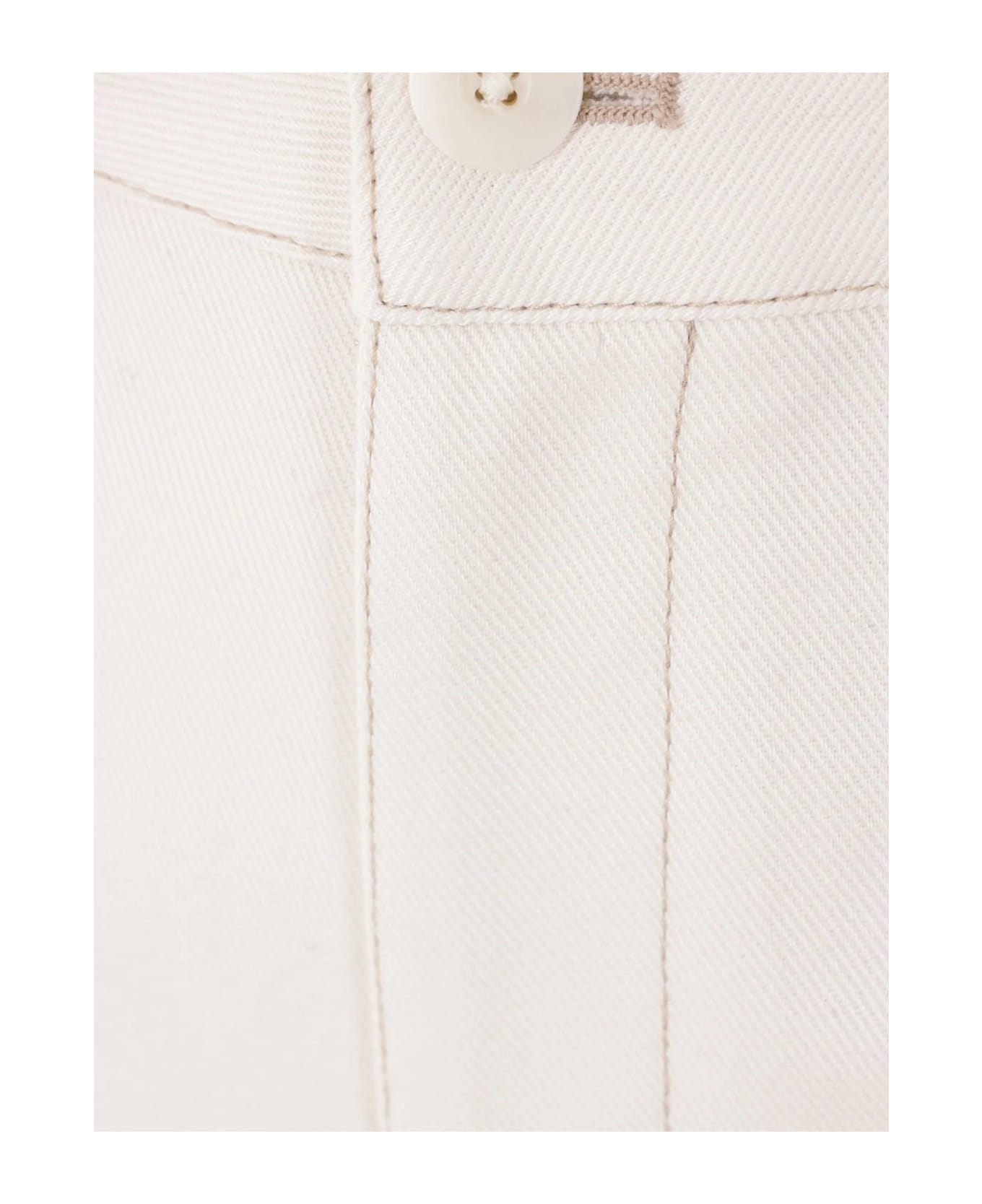 Lemaire Five Pocket Pants - Creamy White