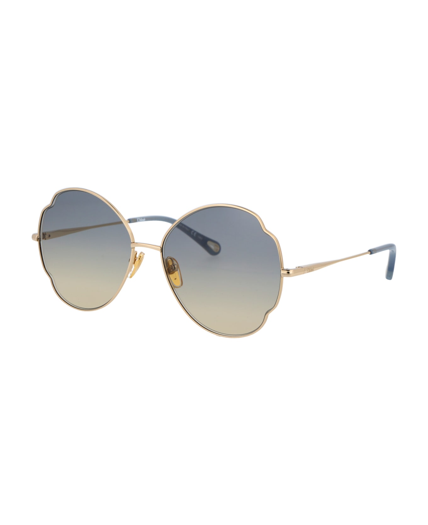 Chloé Eyewear Ch0093s Sunglasses - 002 GOLD GOLD GREY