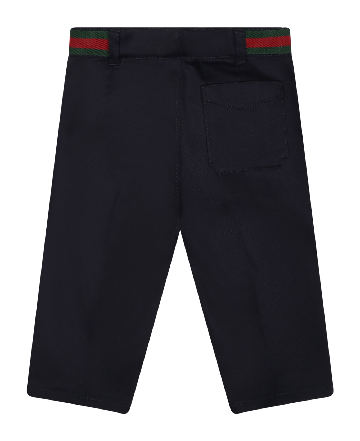 Gucci Blue trousers Margiela For Baby Boy With Web Detail - Blue