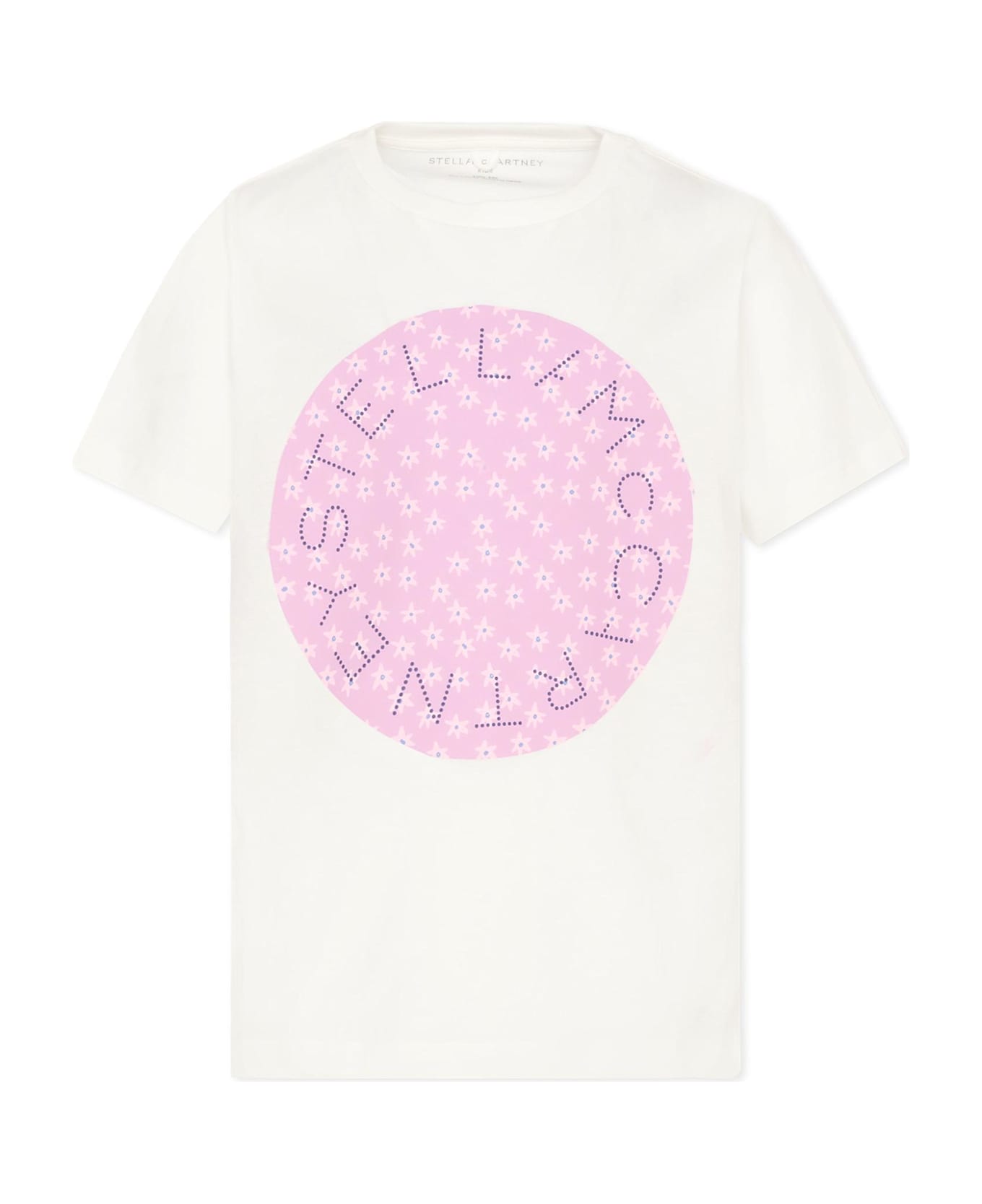 Stella McCartney Kids White T-shirt With Logo For Girl - White