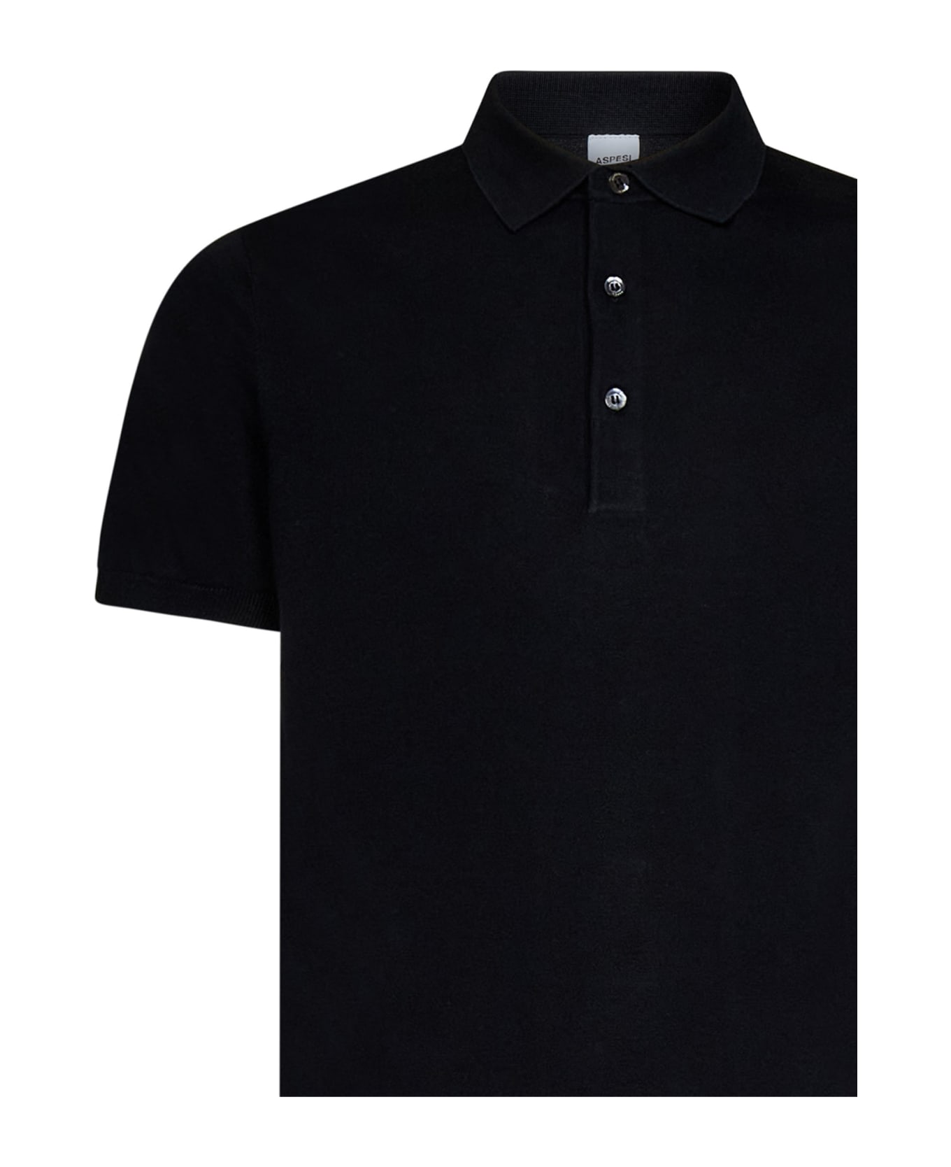 Aspesi Polo Shirt - Black ポロシャツ