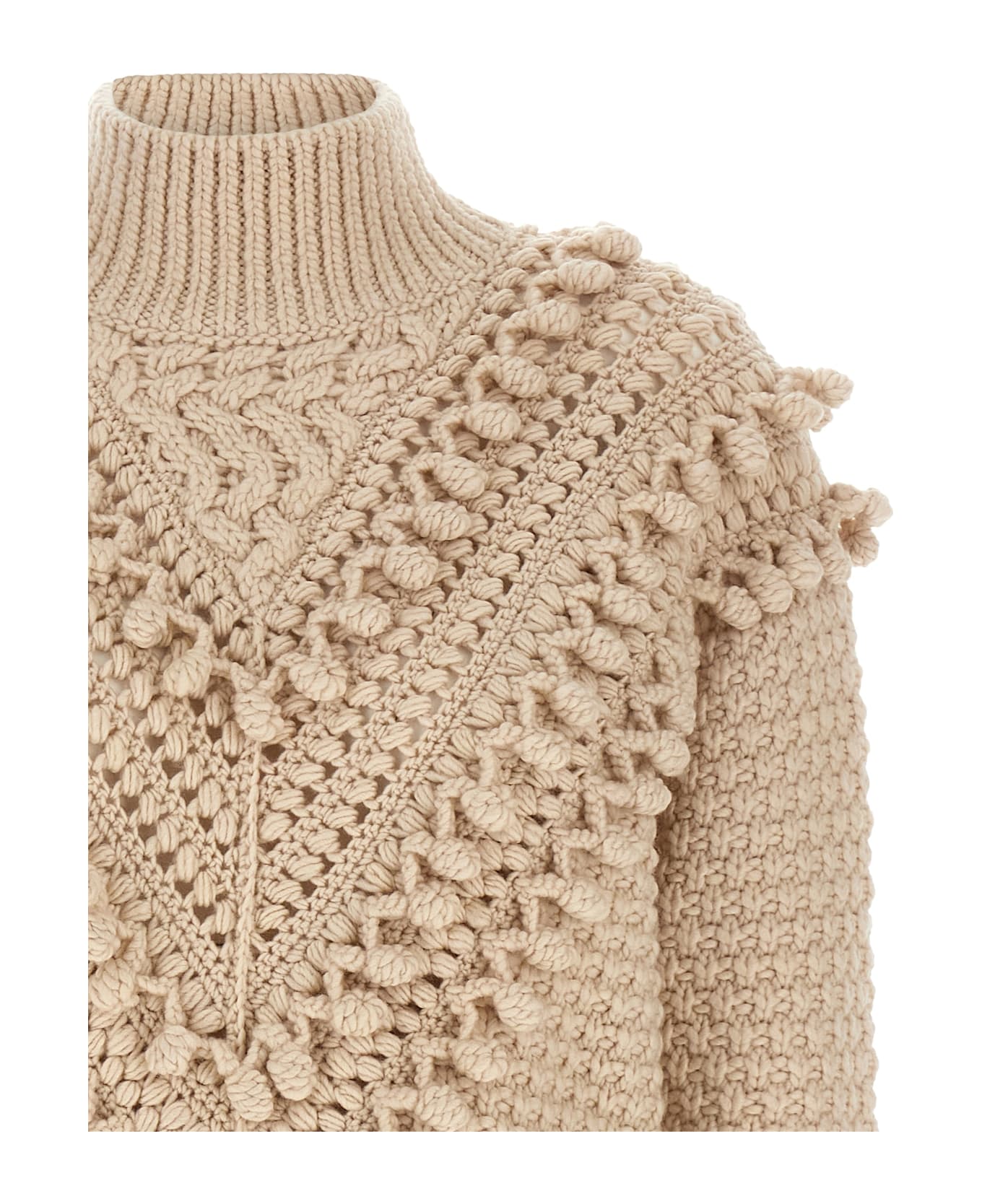 Zimmermann 'hypnotic Bauble' Sweater - Beige