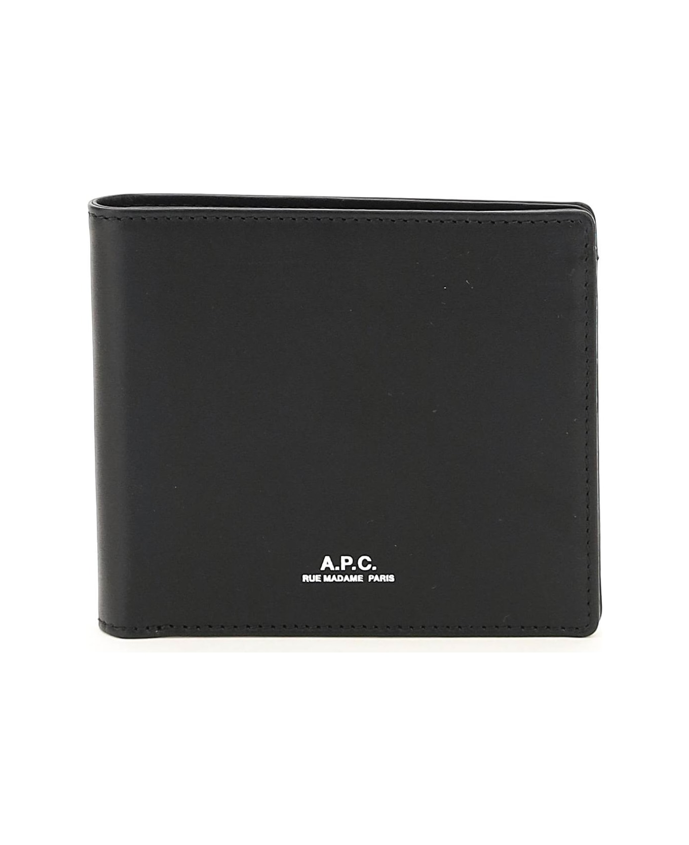 A.P.C. Wallet With Logo - Black