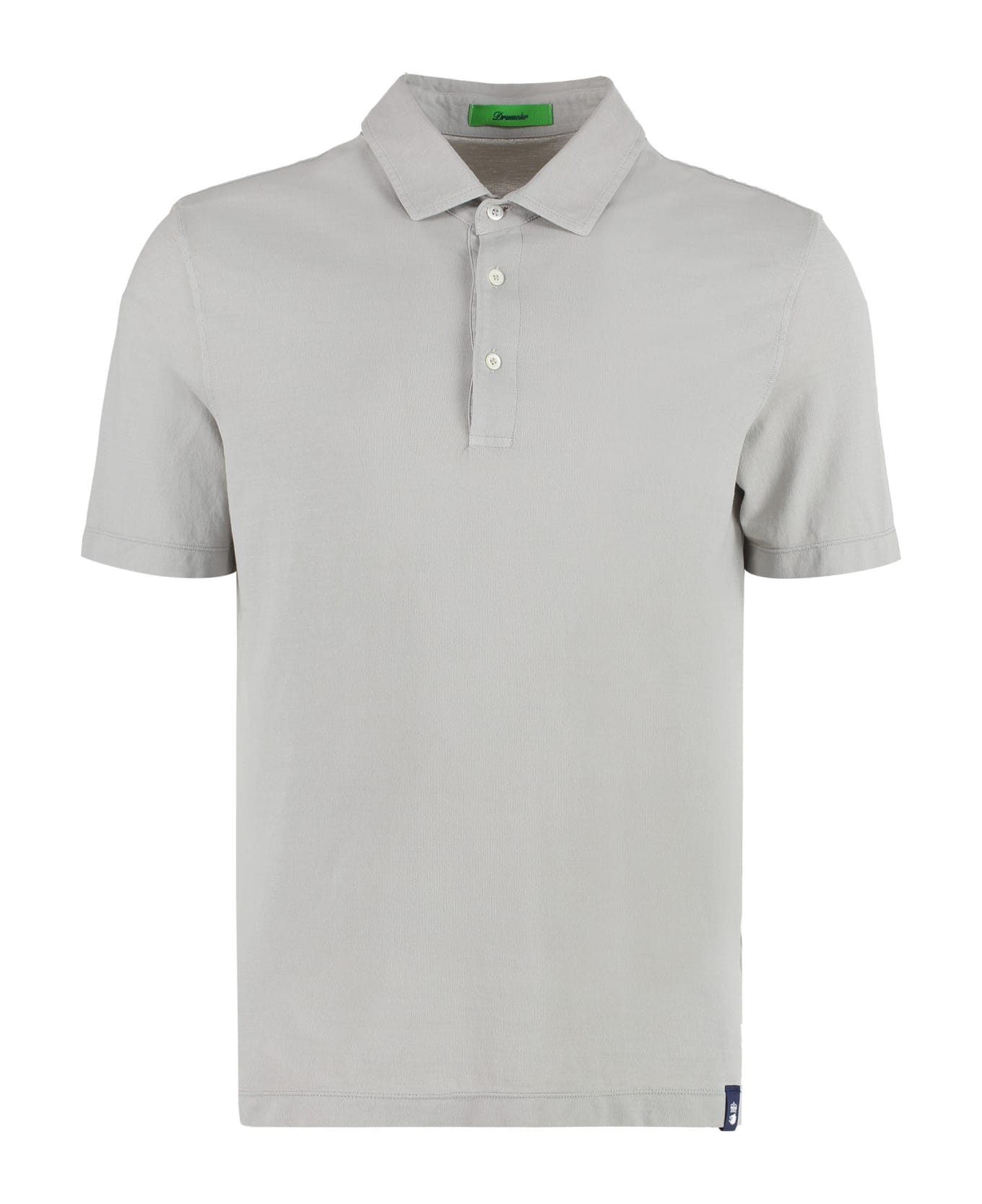 Drumohr Cotton Polo Shirt - grey