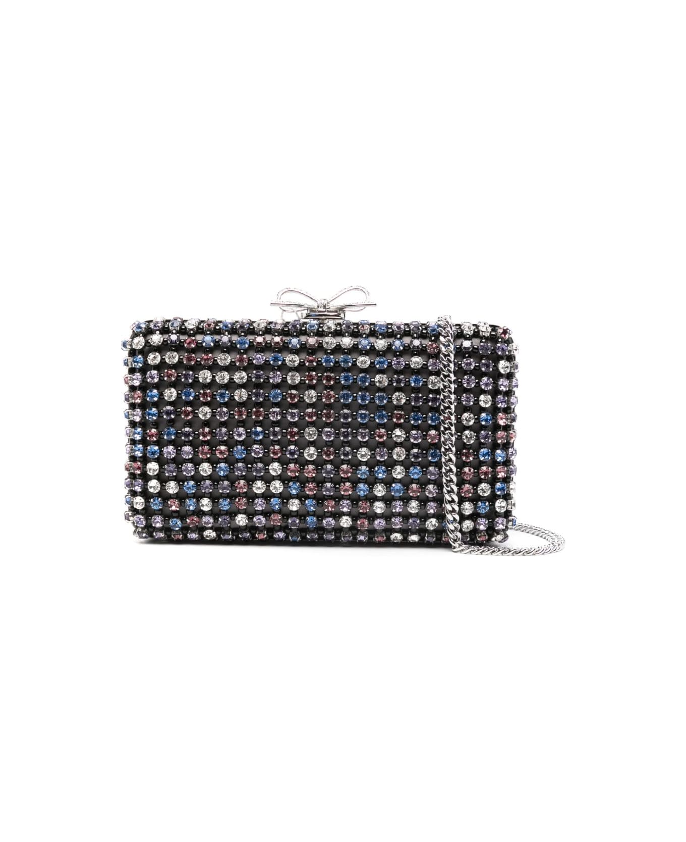 self-portrait Crystal Embellished Clutch - Multicolor