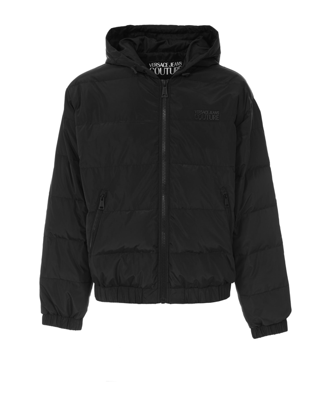 Versace Jeans Couture Men S Black Short Down Jacket - Black