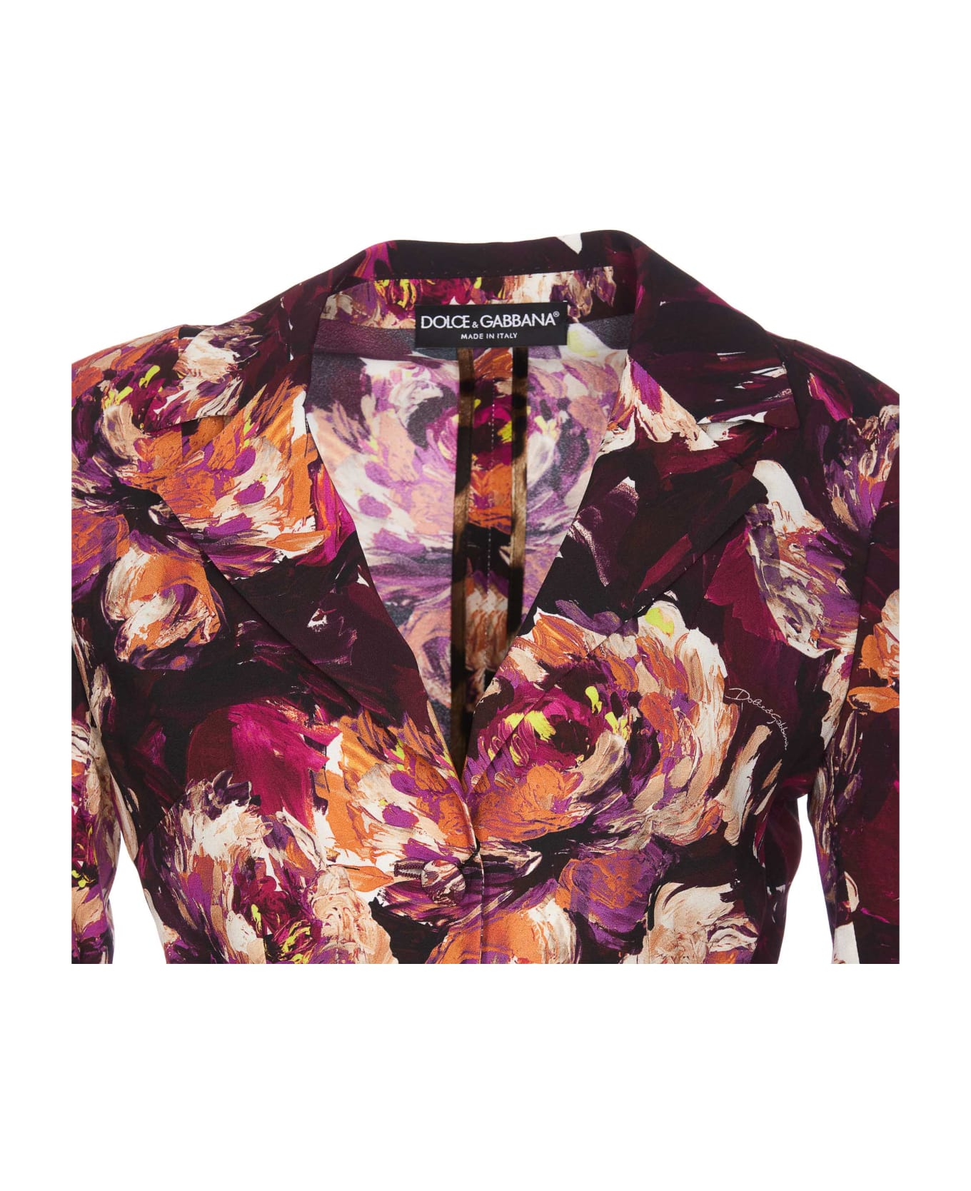 Dolce & Gabbana Peony Print Jacket - Multicolor ブレザー