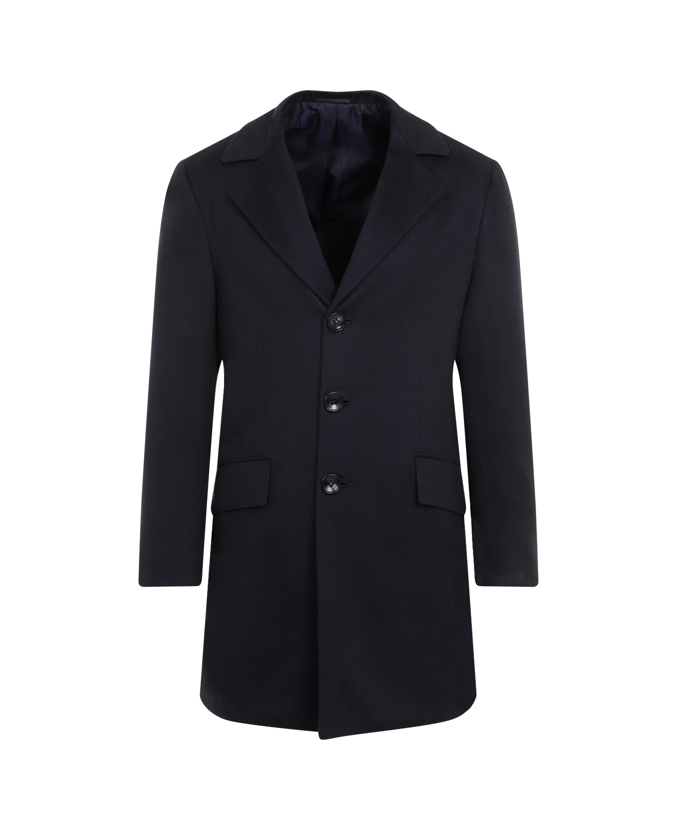 Kiton Luca Caban Coat - Blu