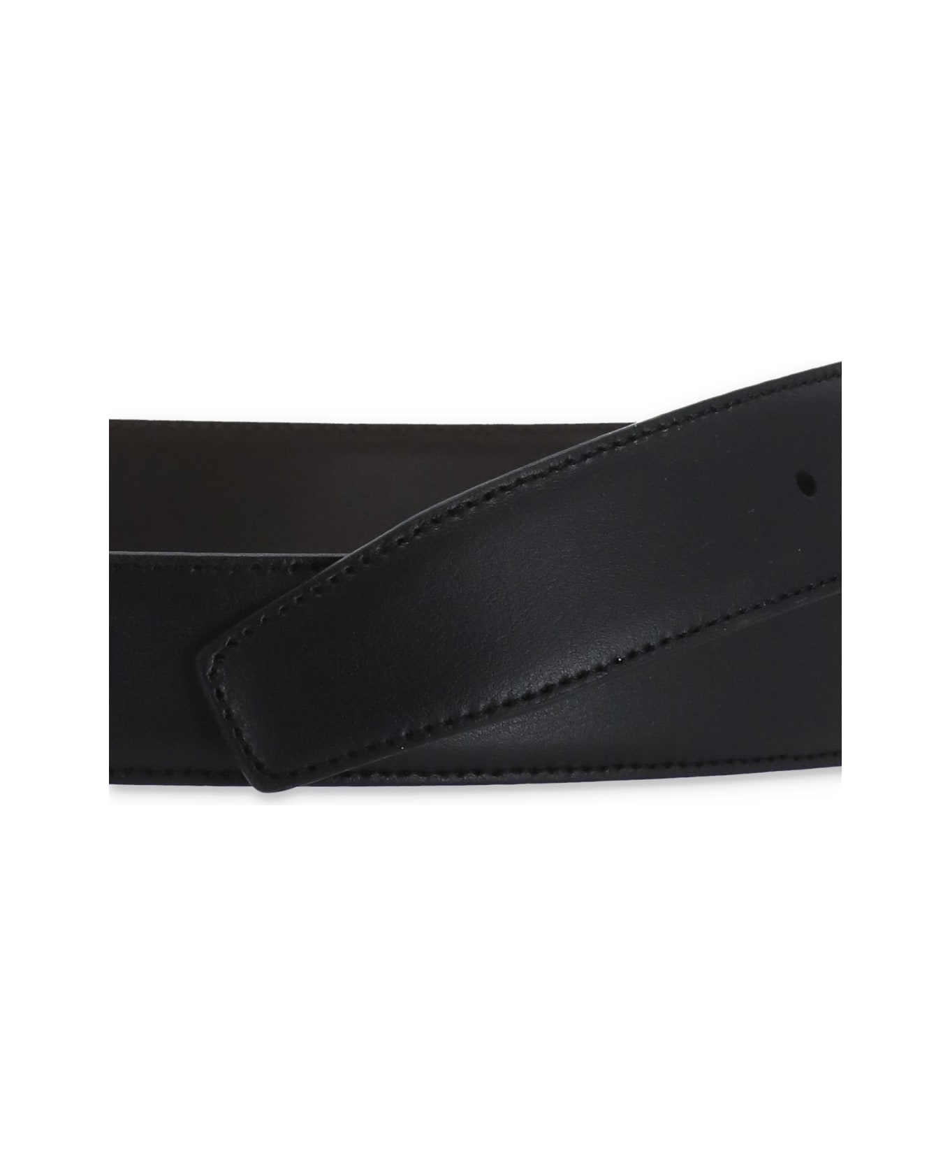 Zegna Leather Belt - BLACK