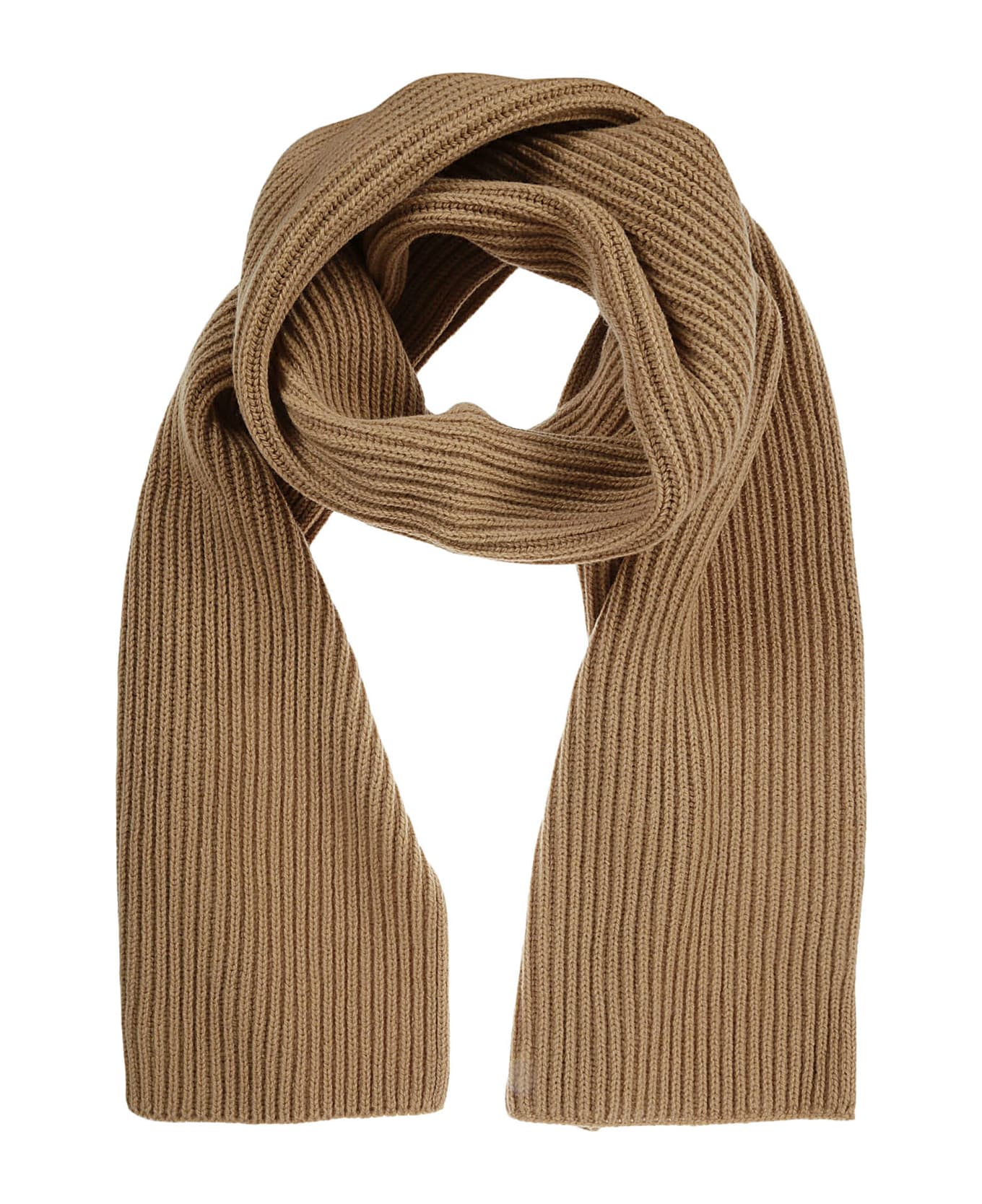 A.P.C. Camille Ribbed Scarf - CAMEL スカーフ