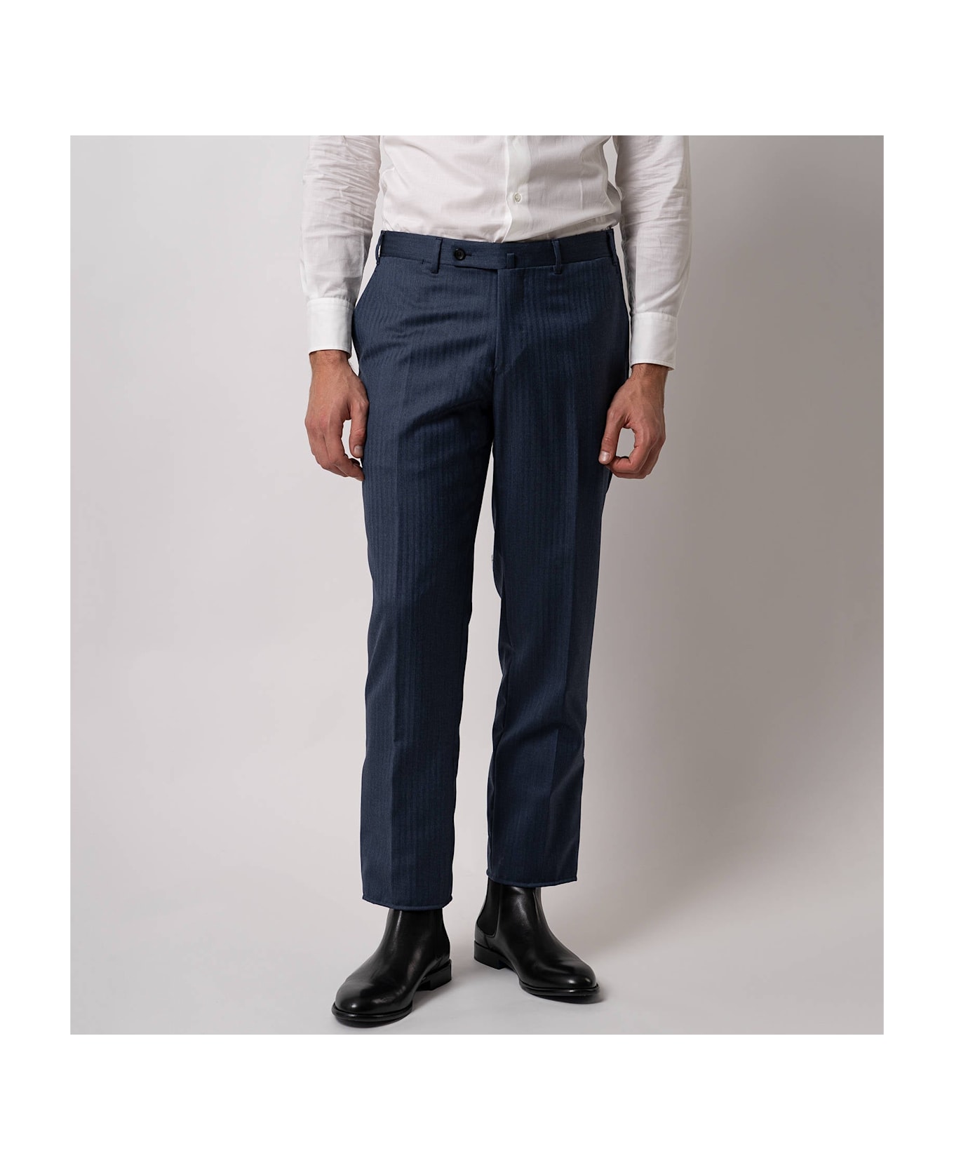 Larusmiani Trousers Casablanca Pants - Blue