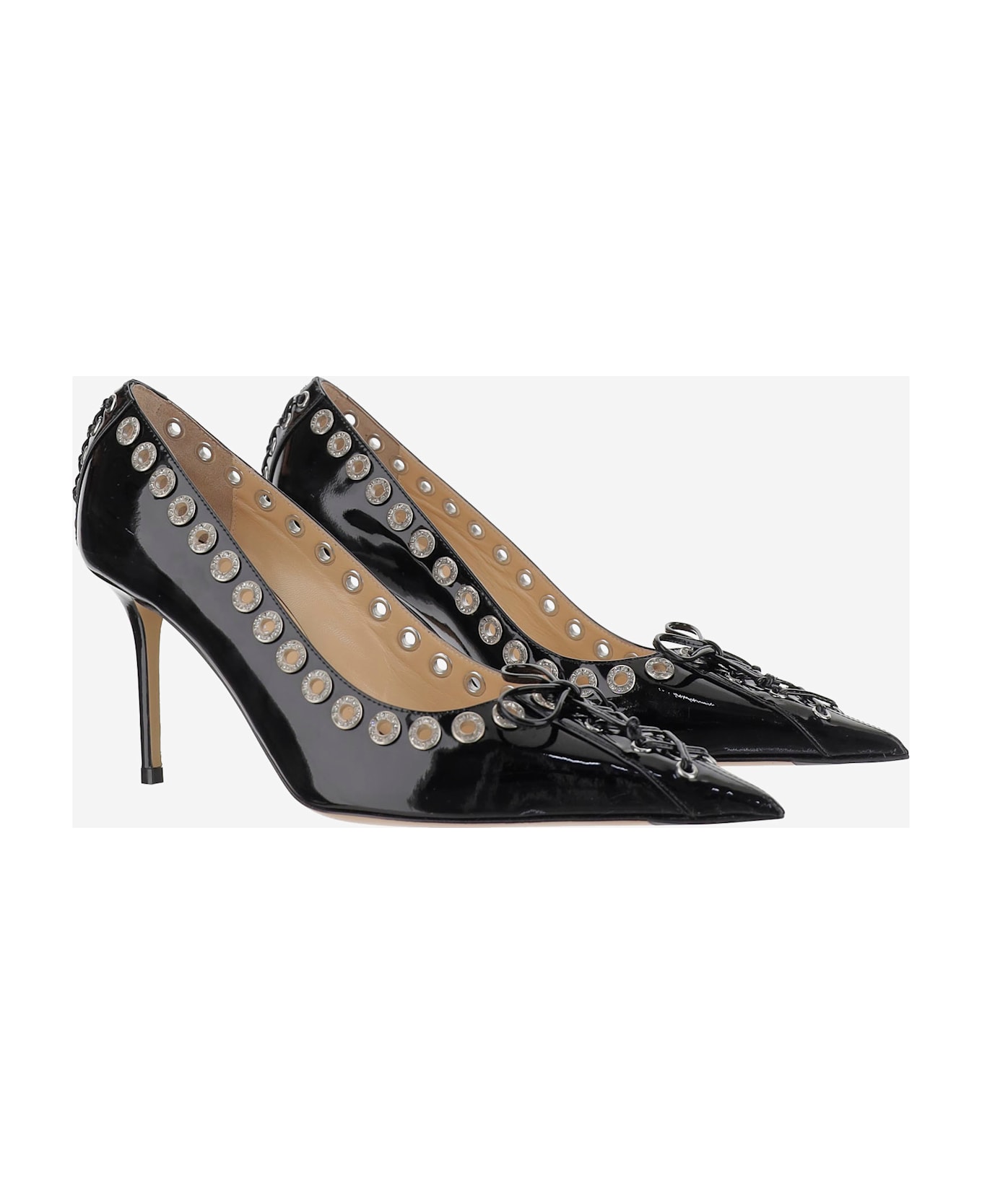 Mach & Mach Corset-style Pumps - Black