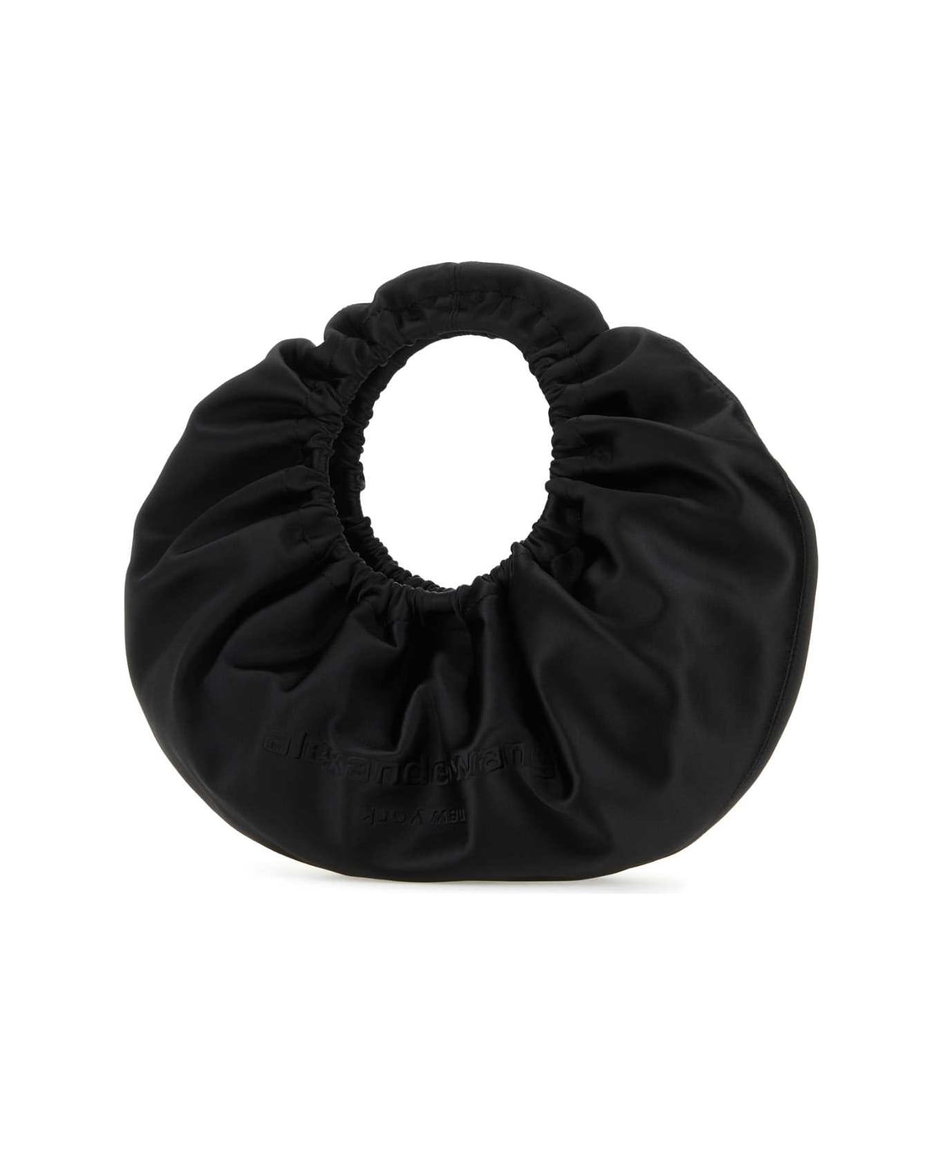 Alexander Wang Black Satin Crescent Small Handbag - BLACK