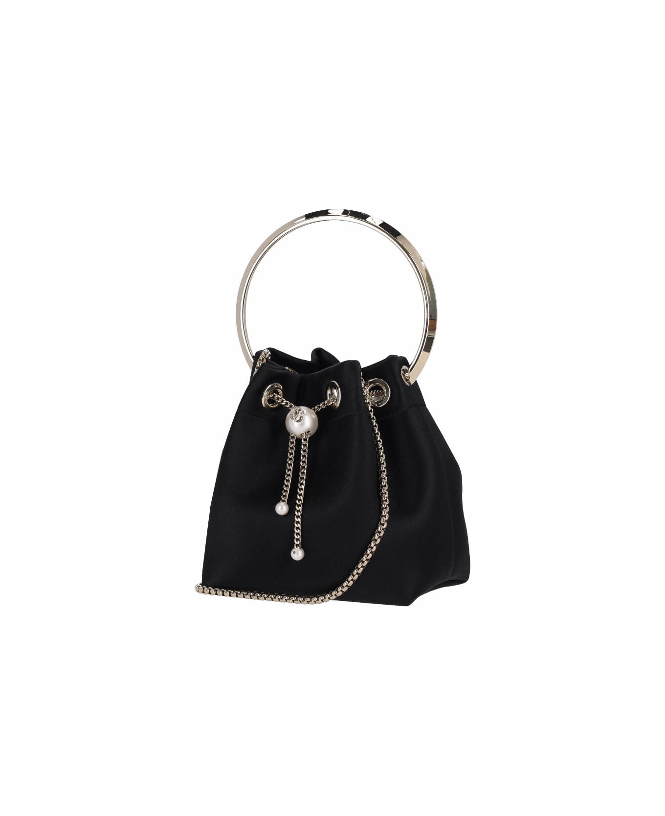 Jimmy Choo 
bon Bon
 Mini Bucket Bag - Black/light Gold