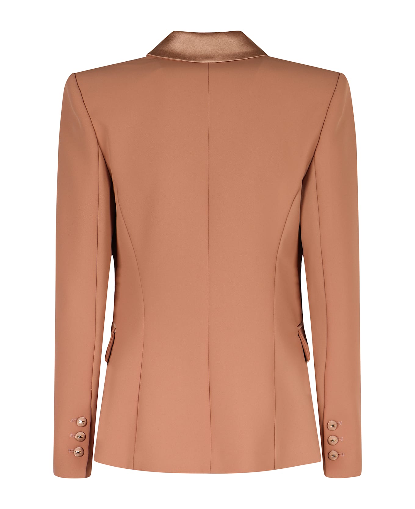 Elisabetta Franchi Crepe Blazer - Pink