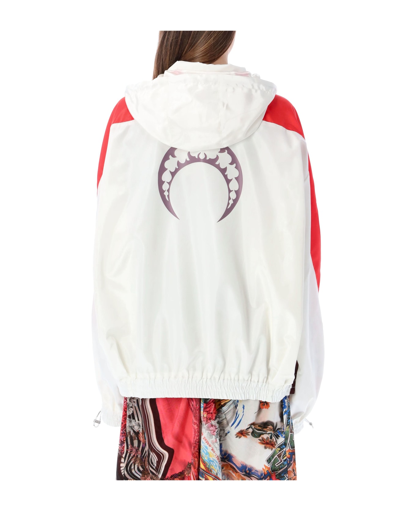 Boxy Moire track jacket in pink - Marine Serre | Mytheresa