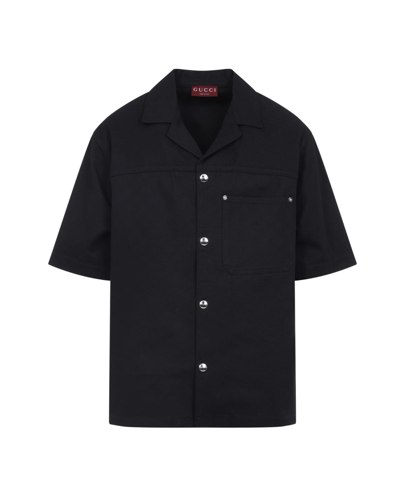 Gucci Gg Jacquard Shirt - Black