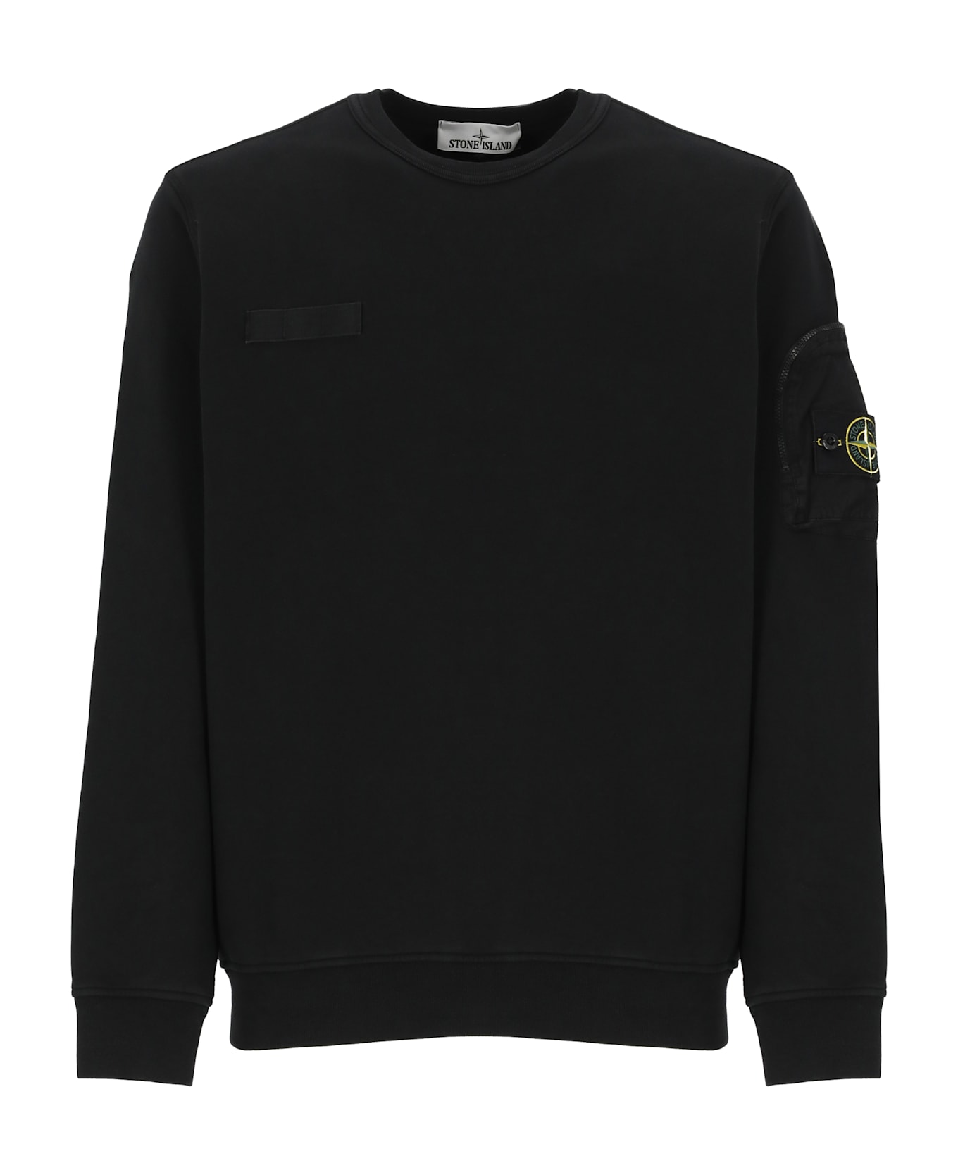 Stone Island Sweatshirt With Logo - Nero