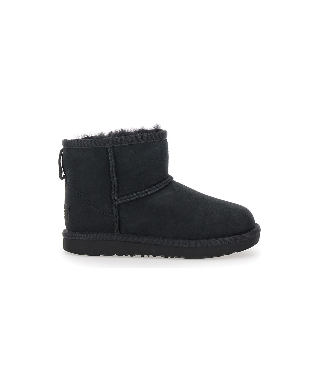 UGG 
mini Classic Ii
 Black Slip-on Boots In Suede Girl - Black