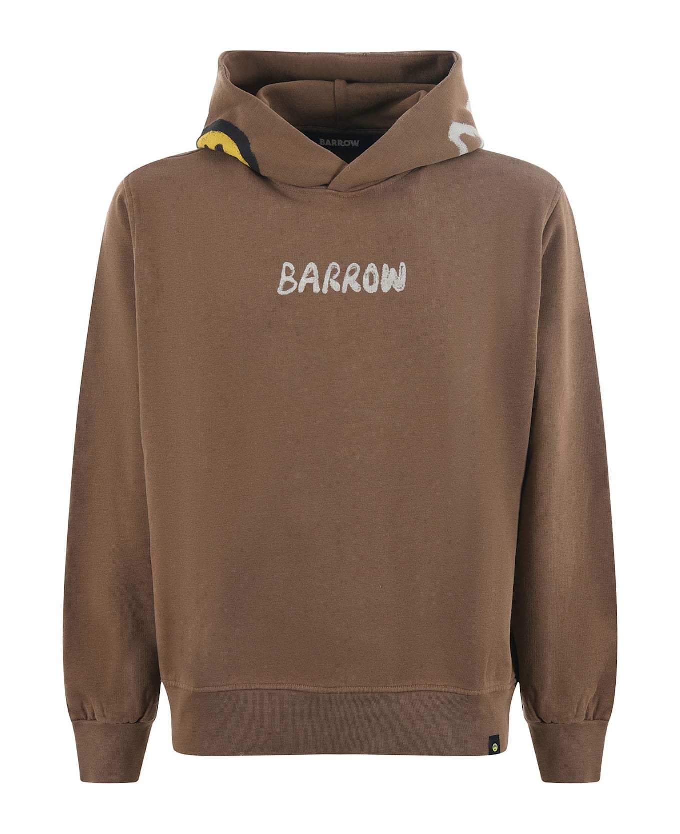 Barrow Hoodie In Cotton - Brown