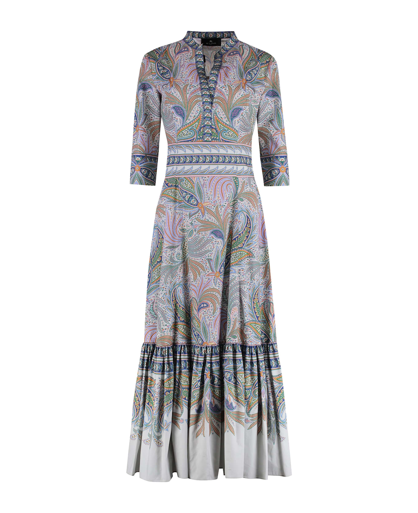 Etro Printed Cotton Dress - Multicolor