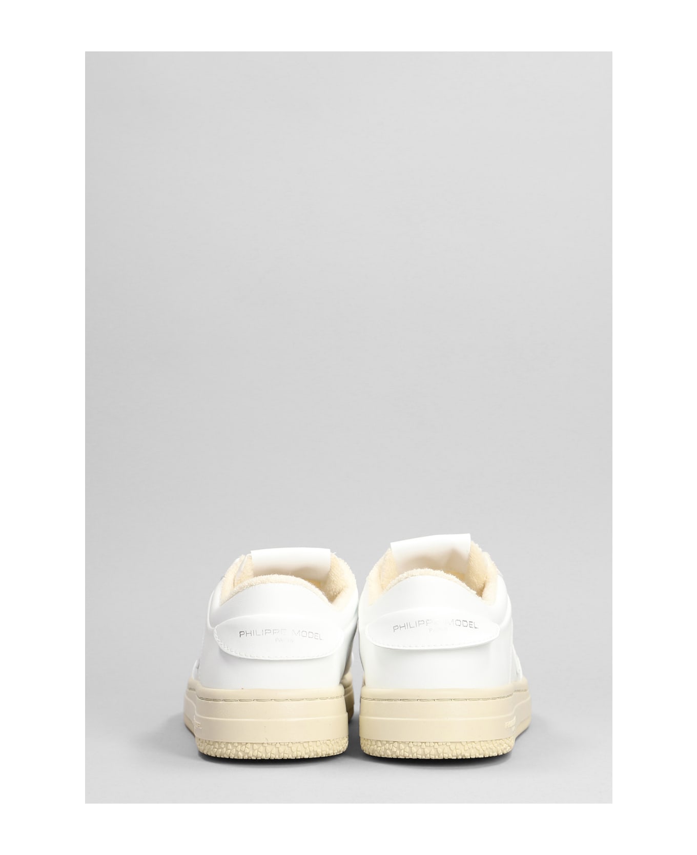 Philippe Model Lyon Sneakers In White Leather - White