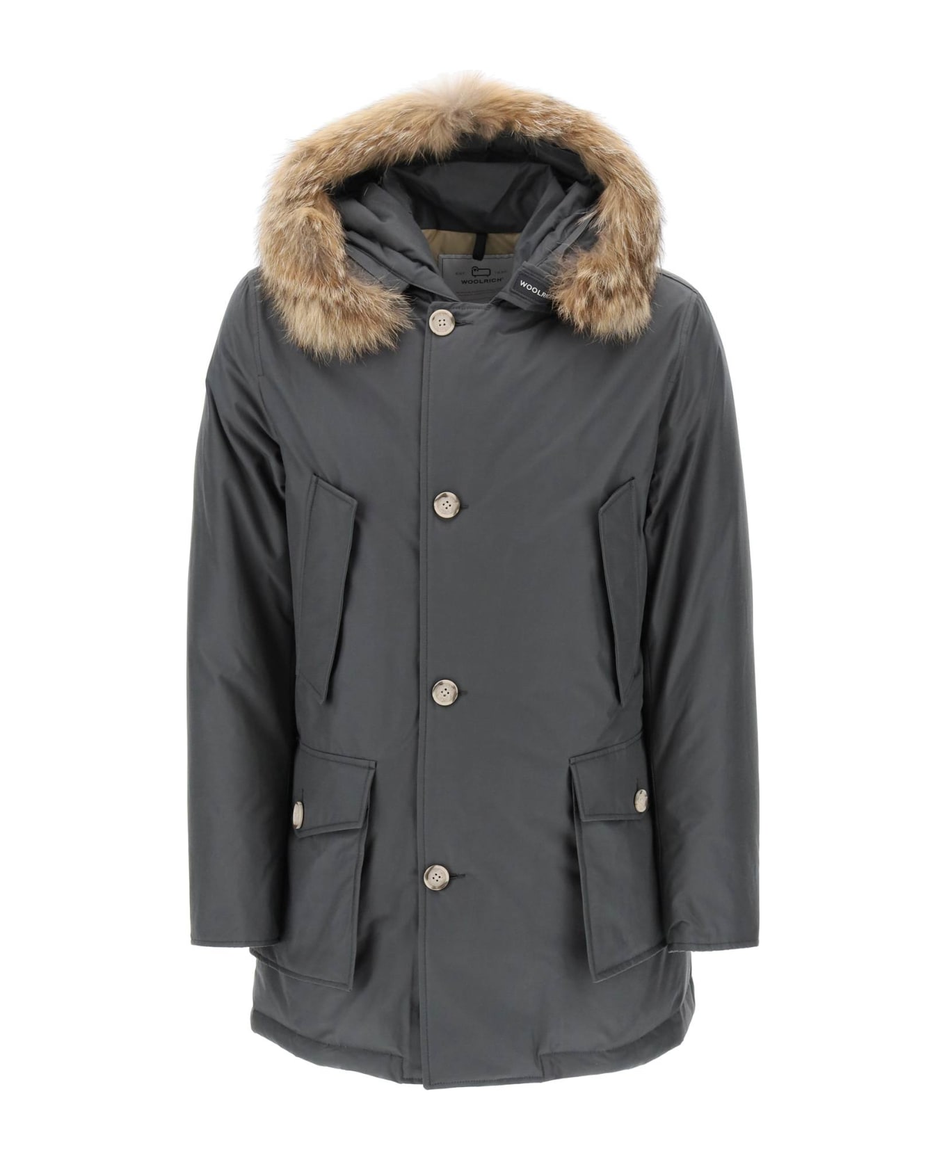 Woolrich 
artic
 Grey Cotton Blend Parka - GREY SHADOW (Grey)