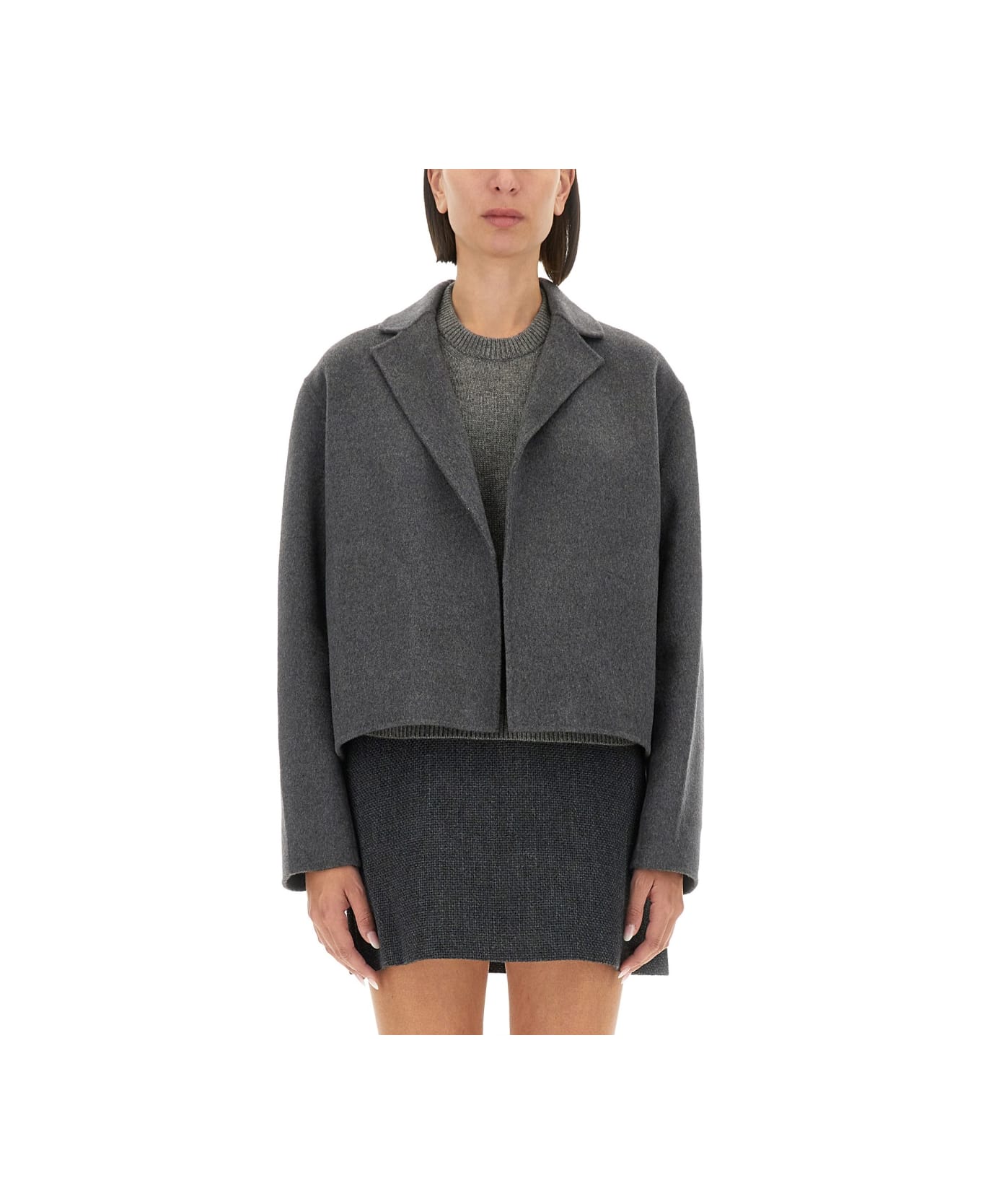 Theory Cropped Jacket - GREY