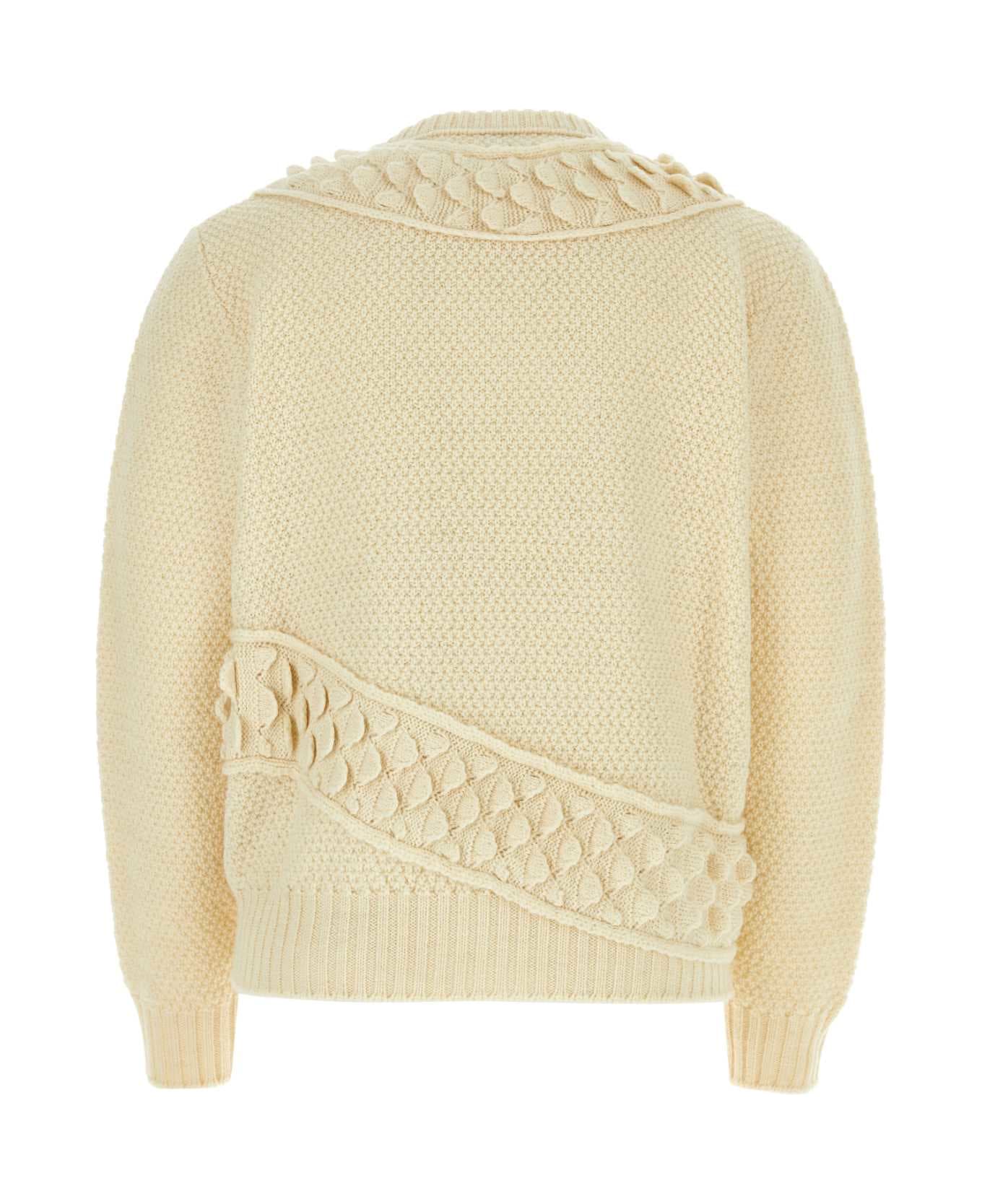 Bottega Veneta Ivory Wool Sweater - DOVE