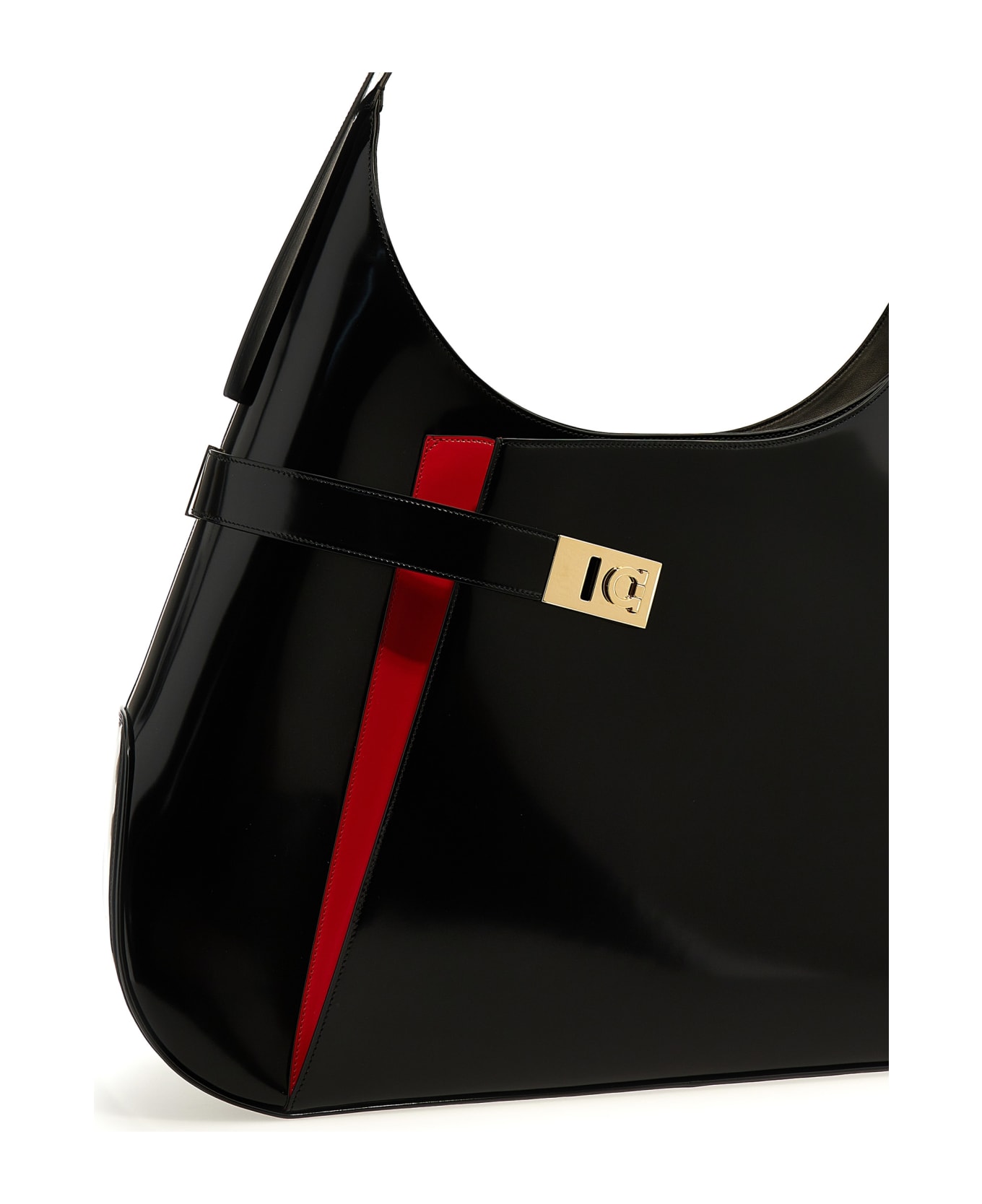 Ferragamo 'archivio Xl' Shoulder Bag - Black トートバッグ