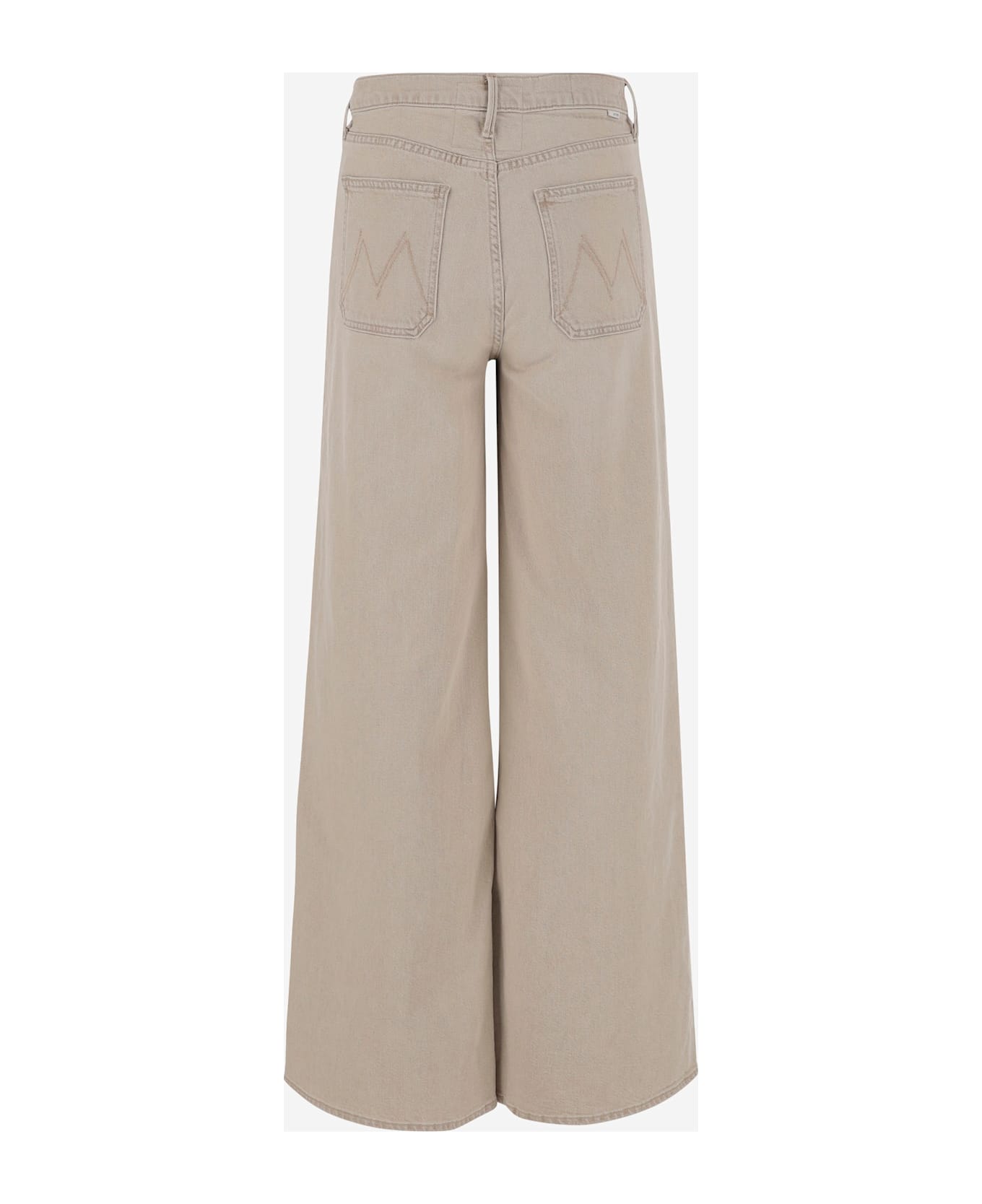 Mother Cotton Undercover Sneak Jeans - Beige
