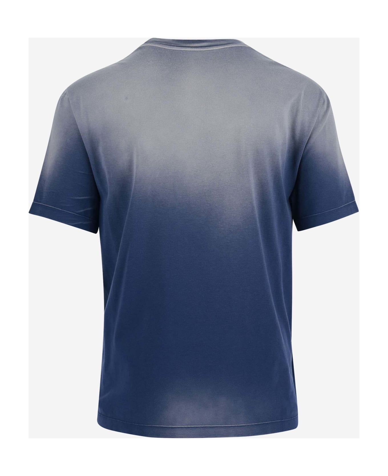 Versace Cotton T-shirt With Logo - ROYAL BLUE (Blue)
