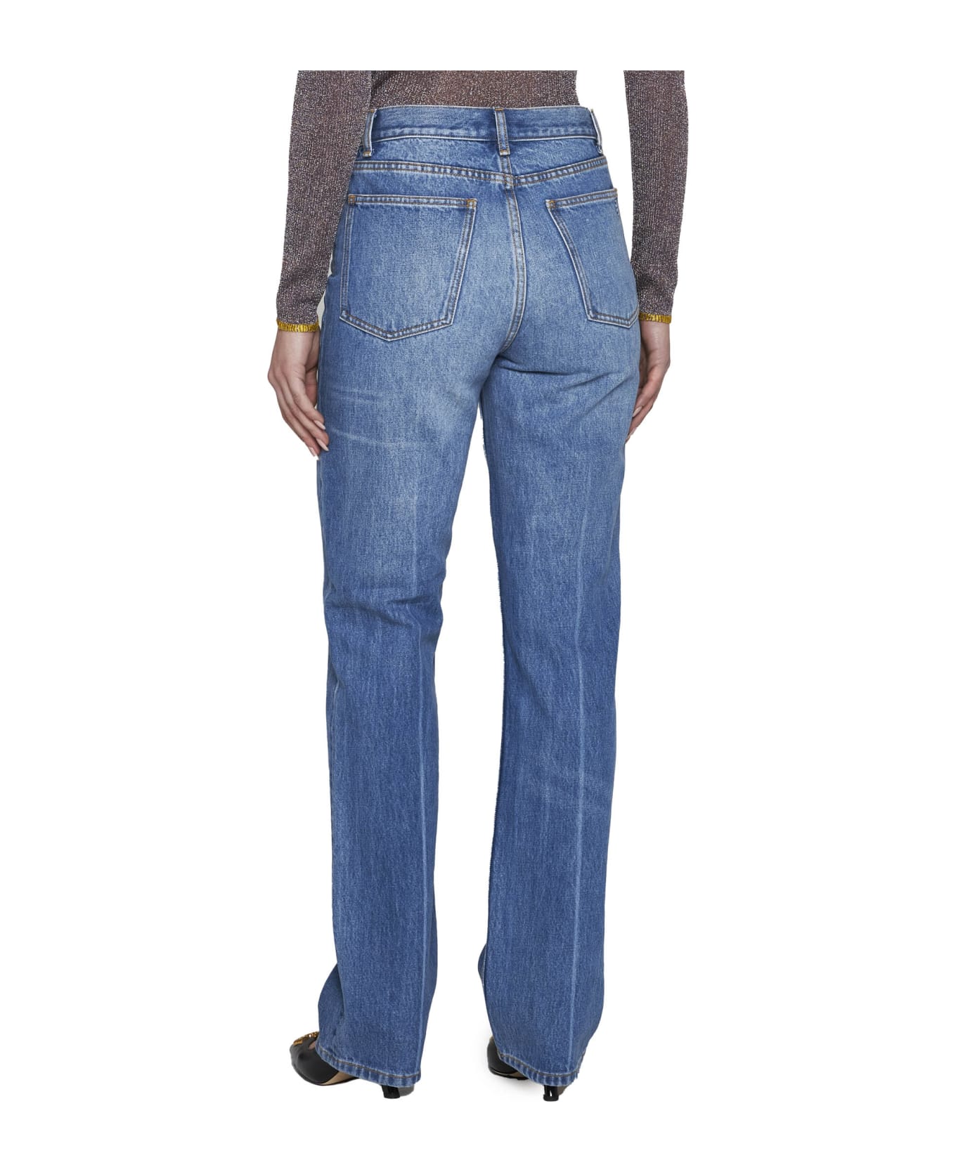 Tory Burch 5-pocket Straight-leg Jeans - Blue