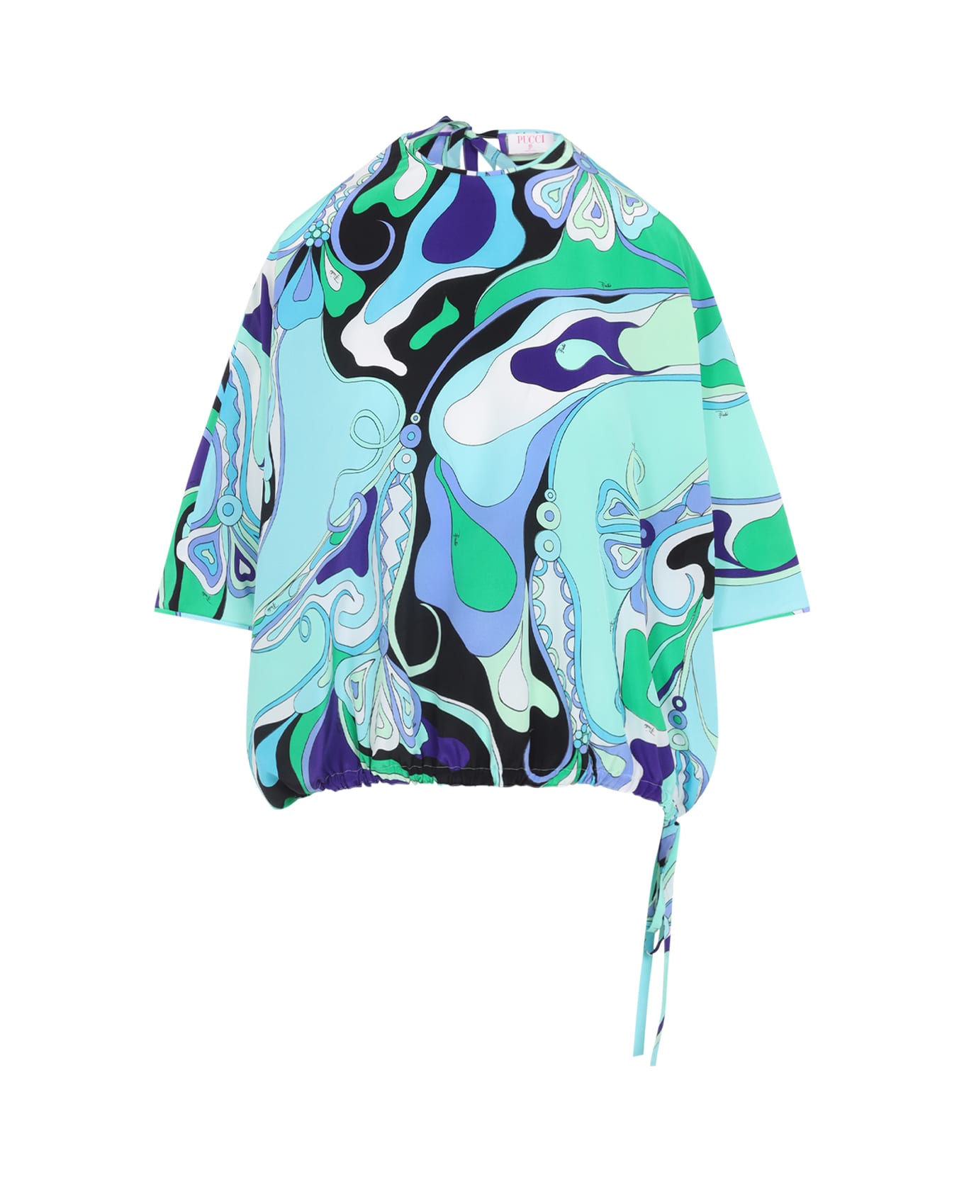 Pucci Orchidee Blouse - Verde Lilla