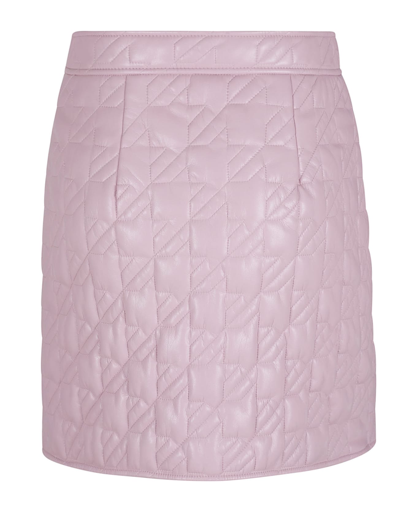 MSGM Quilted Buttoned Skirt - Pink