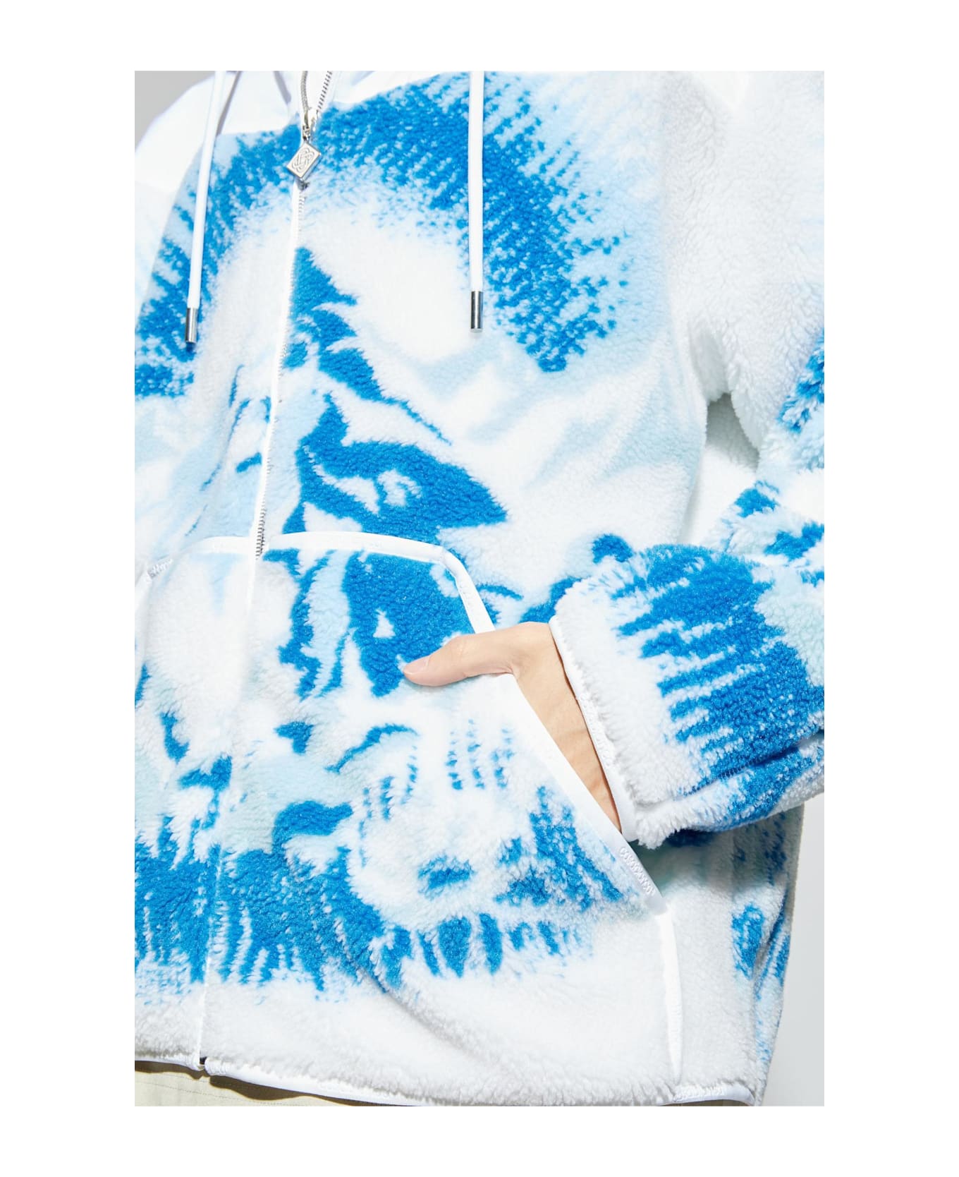 Casablanca Jacket With Hood - WHITE/BLUE