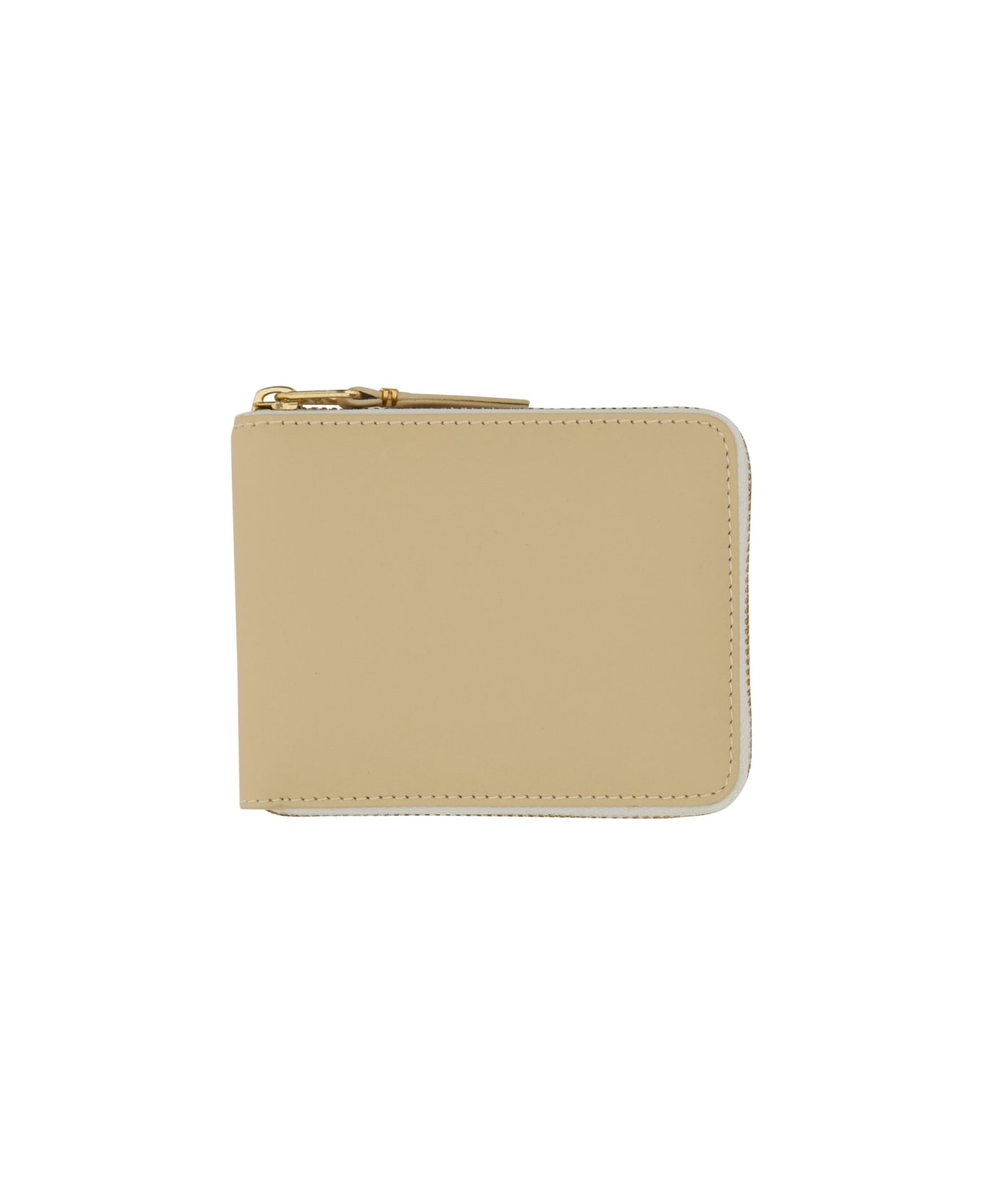 Comme des Garçons Wallet Leather Wallet - IVORY