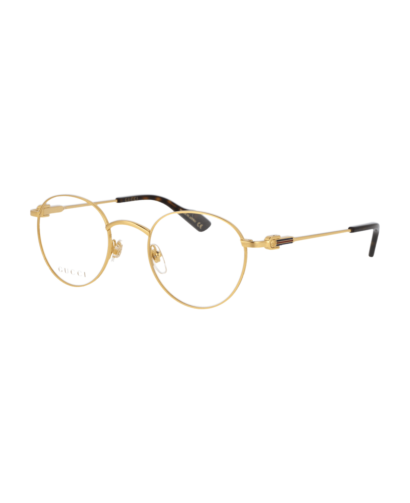 Gucci Eyewear Gg1222o Glasses - 002 GOLD GOLD TRANSPARENT