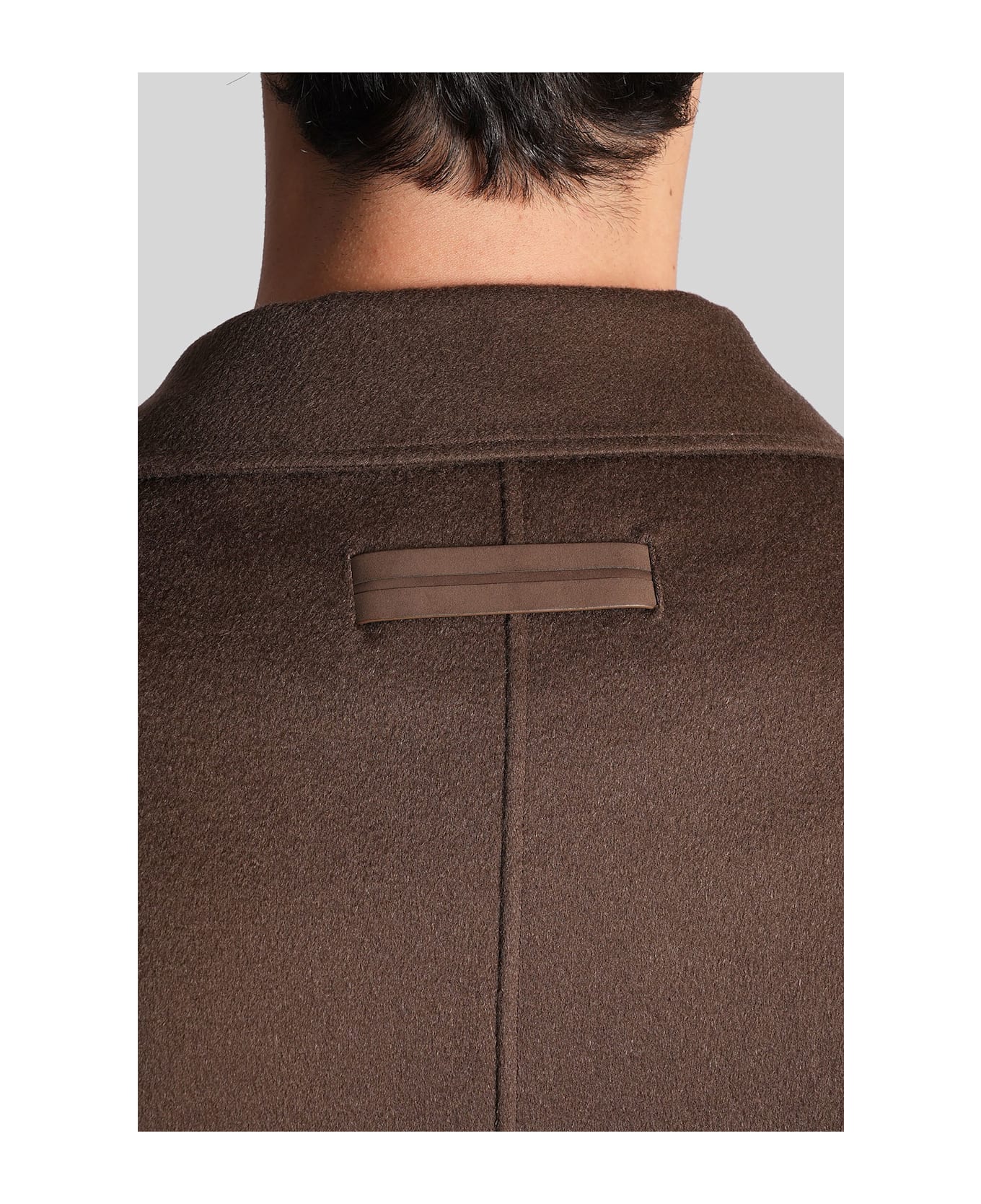 Zegna Casual Jacket In Brown Wool - brown