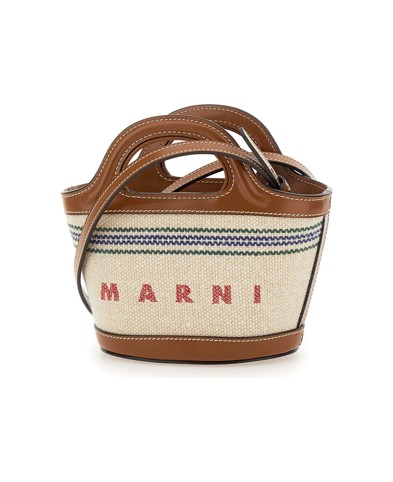 Marni "tropicalia" Bag - WHITE/Brown
